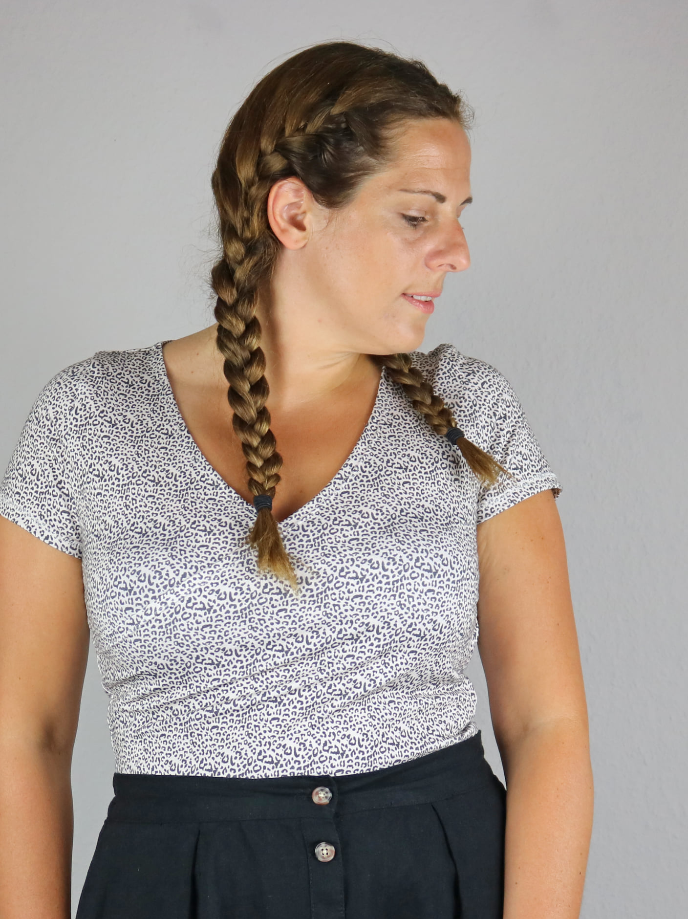 Organic fabric  -  Leo Poppy simple