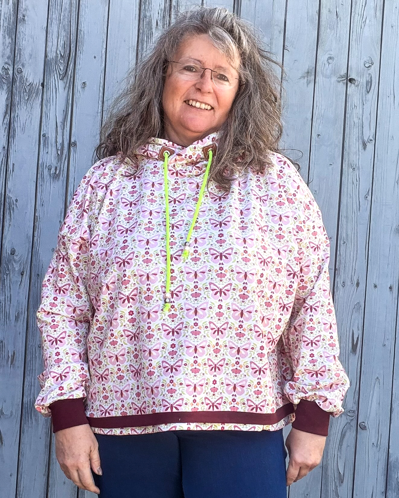 Bio Stoff  -  Butterfly Garden Falterreigen orange