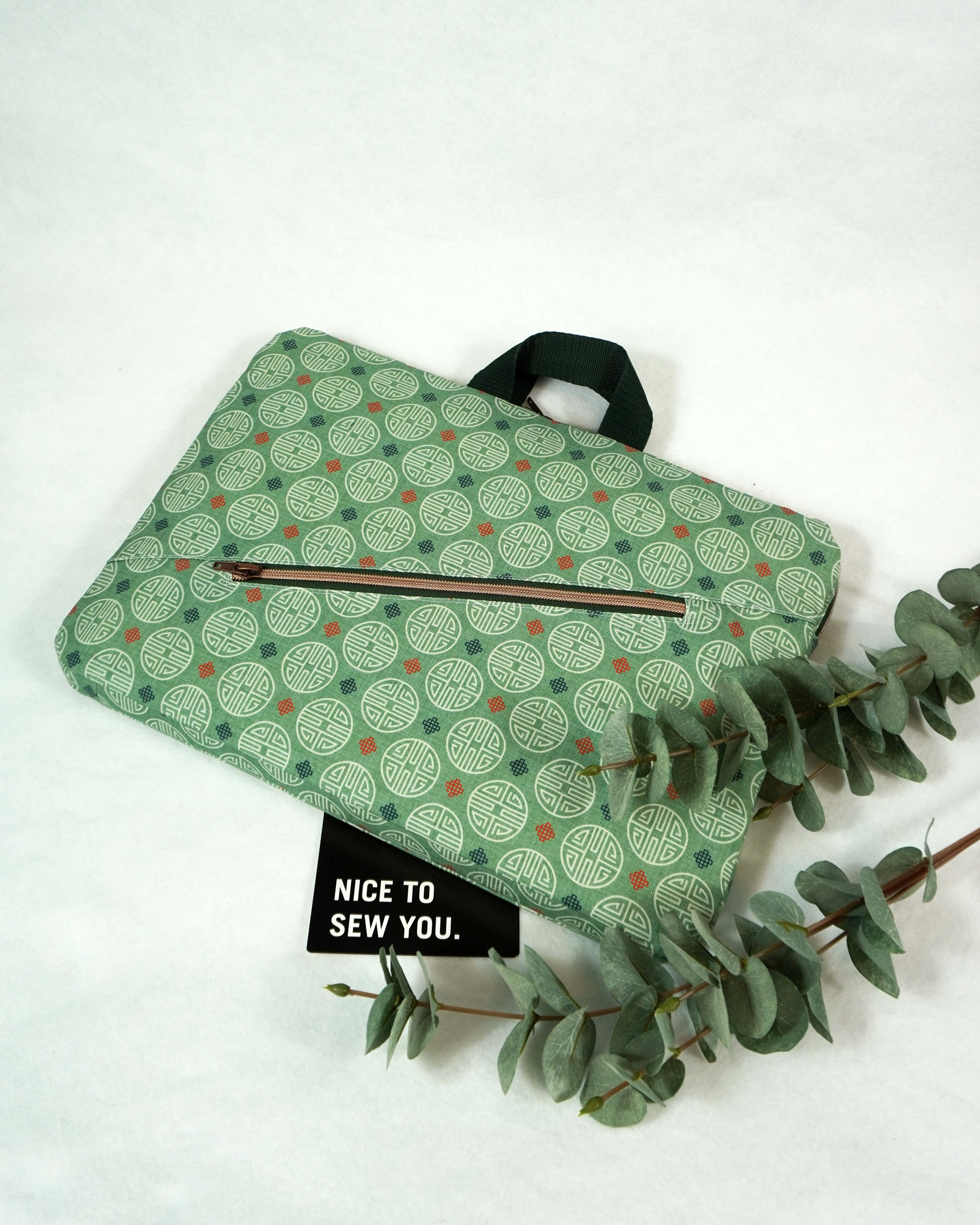 Bio Stoff  - Im Fluss der Kreise creme