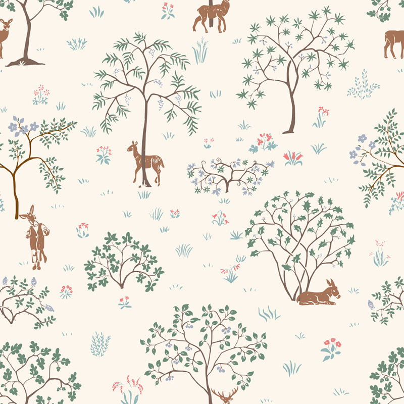 Bio Stoff  -  Botanical Cottage Landscape