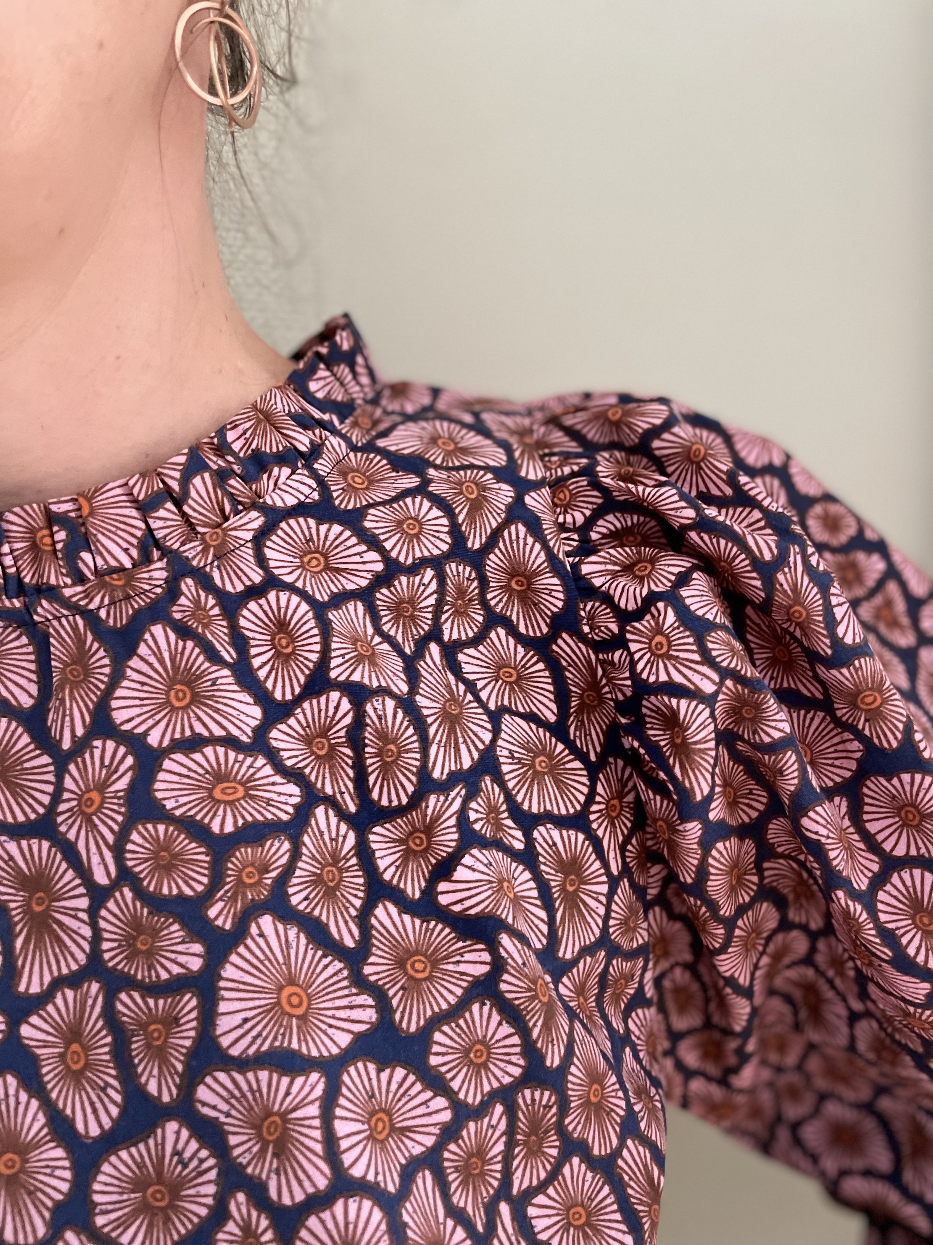 Organic Fabric - Timeless Floral beige