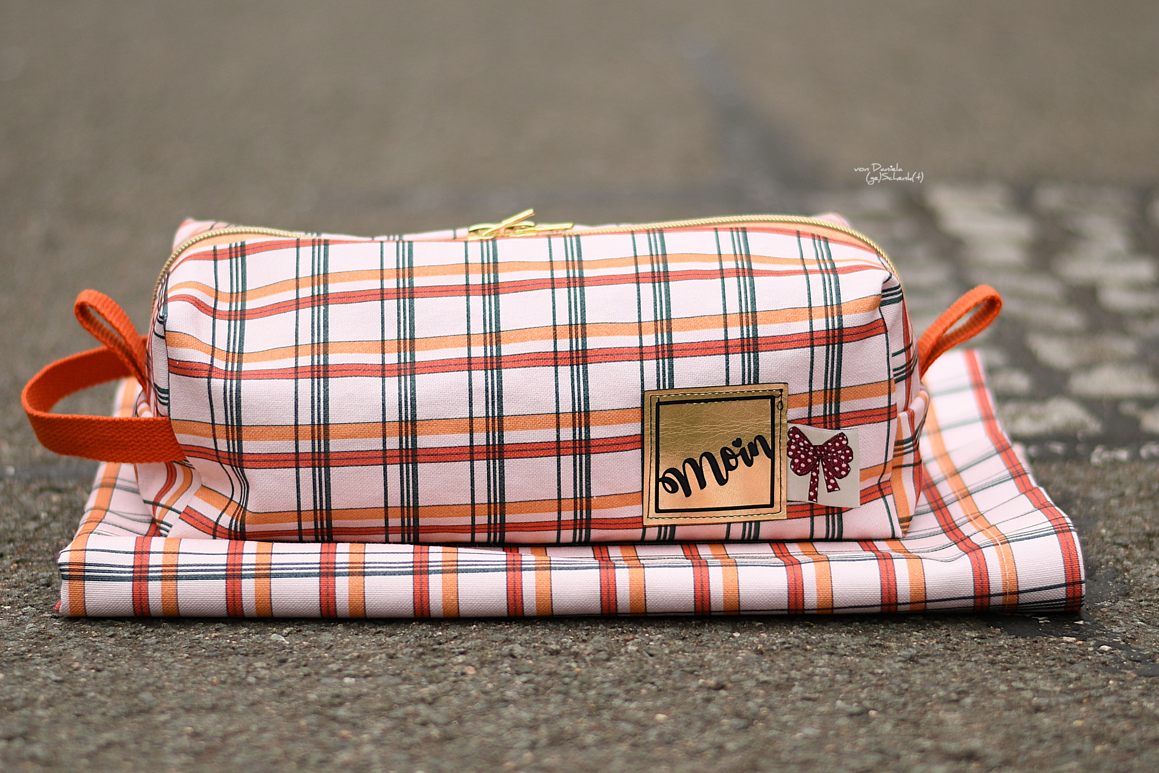 Bio Stoff - Cottage Plaid Bright Red von Alexandra Weise in rot