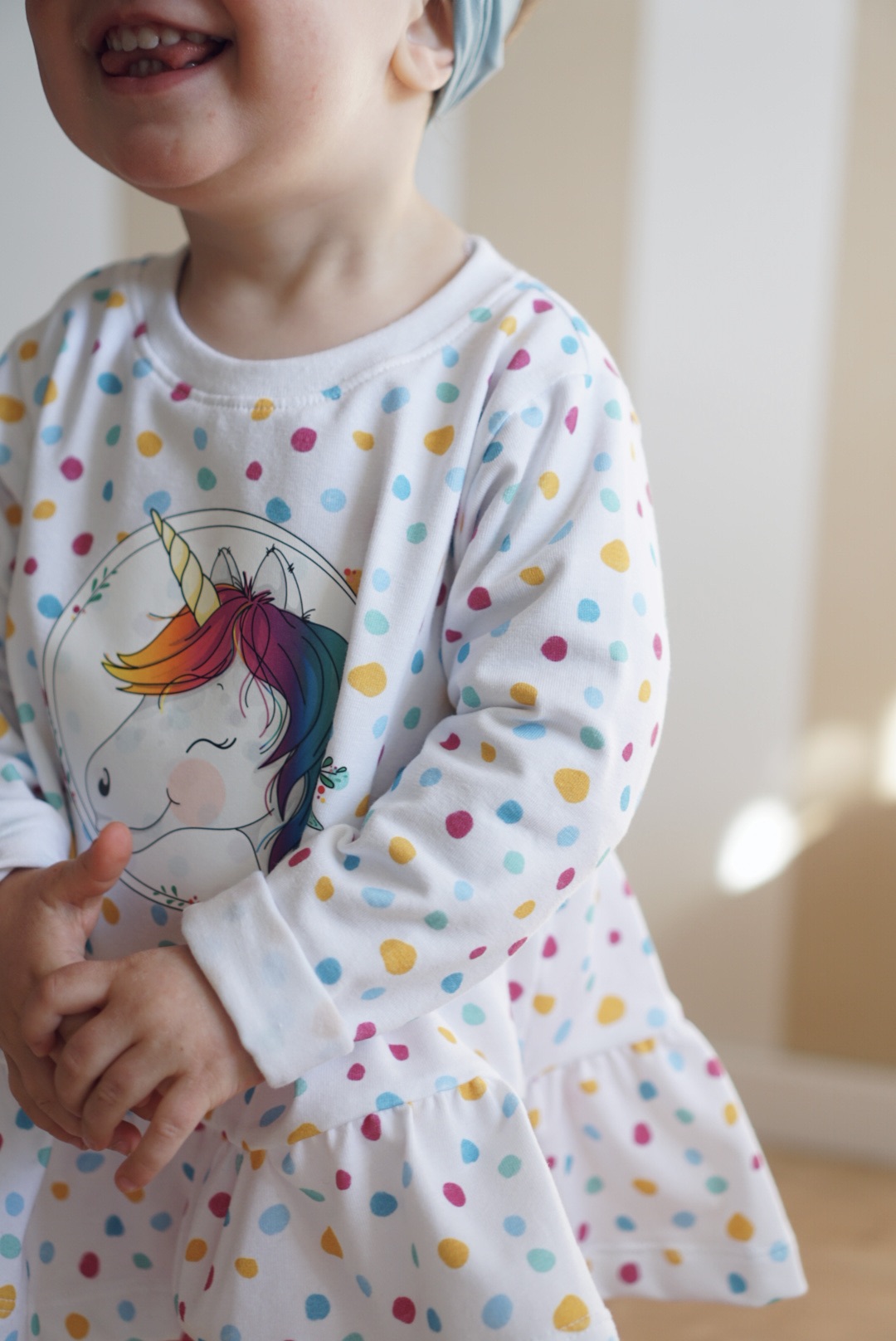 Bio Stoff - Konfetti grün