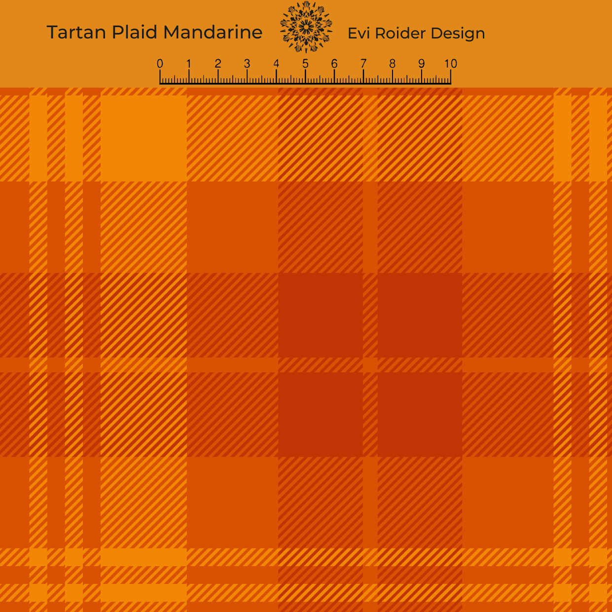 Bio Stoff - Tartan Plaid Mandarine von Evi Roider in orange Bio Stoff - Tartan Plaid Mandarine von Evi Roider in orange
