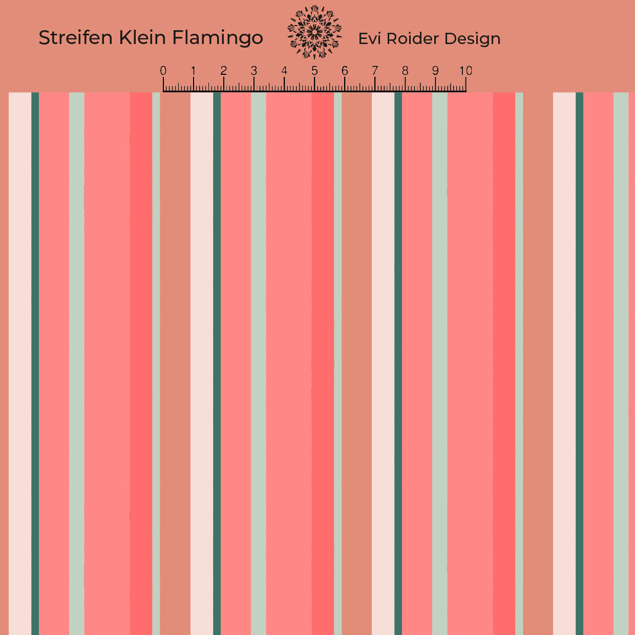Bio Webware Stoff - Streifen Klein Flamingo - EviRoiderDesign, rosa, Streifen, orange, 100% Bio-Baumwolle Bio Webware Stoff - Streifen Klein Flamingo - EviRoiderDesign, rosa, Streifen, orange, 100% Bio-Baumwolle