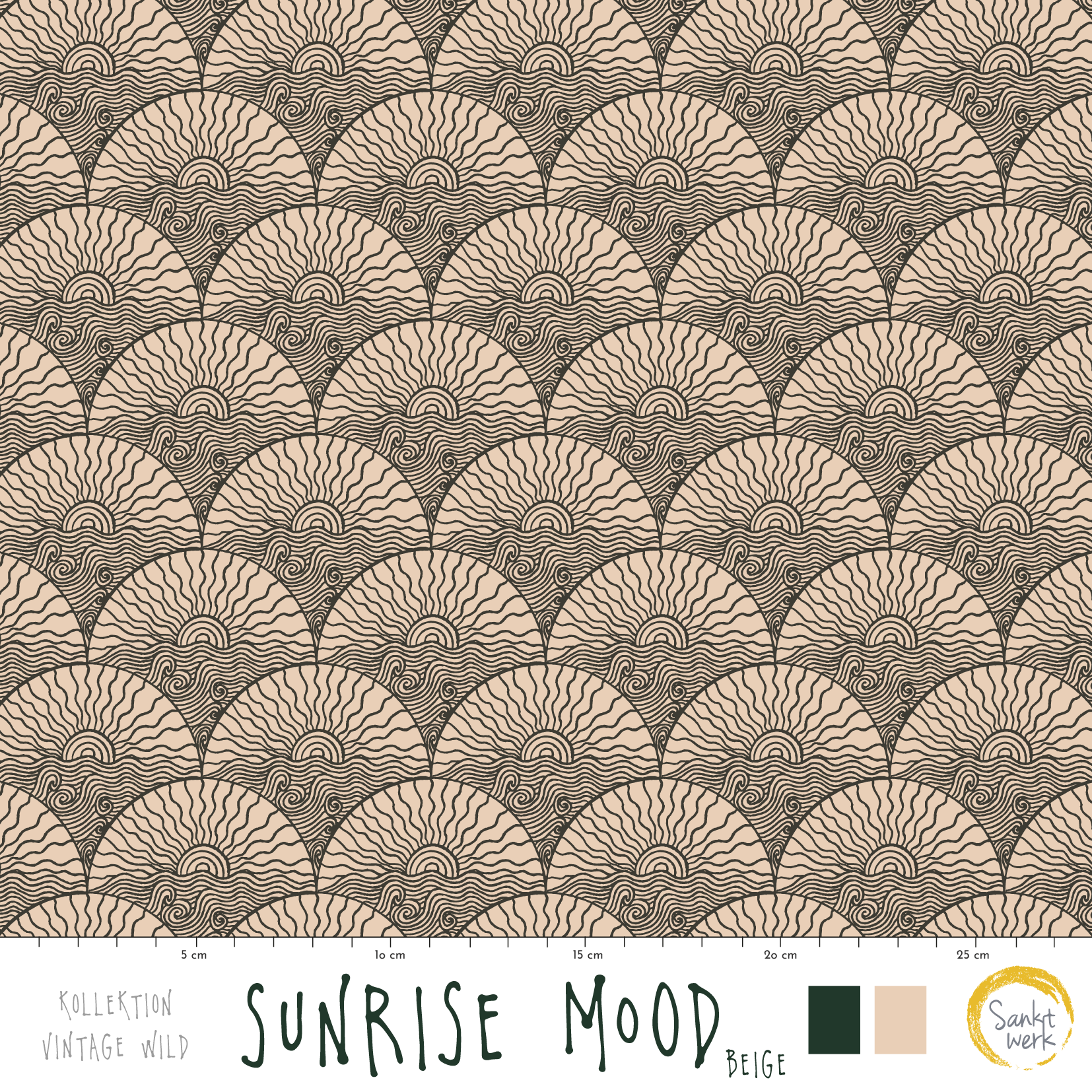 Organic Fabric - Sunrise Mood beige