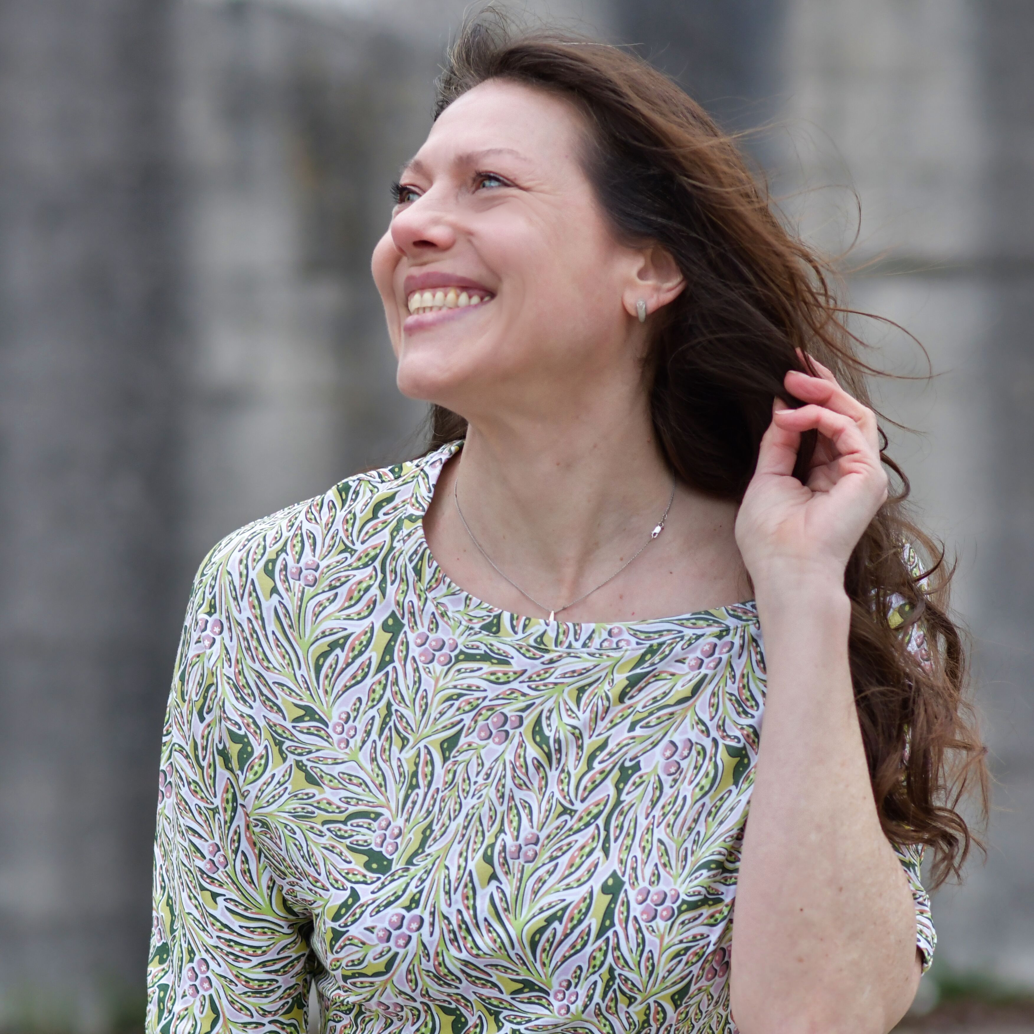 Bio Stoff  - Neo Tropica Blätter und Früchte