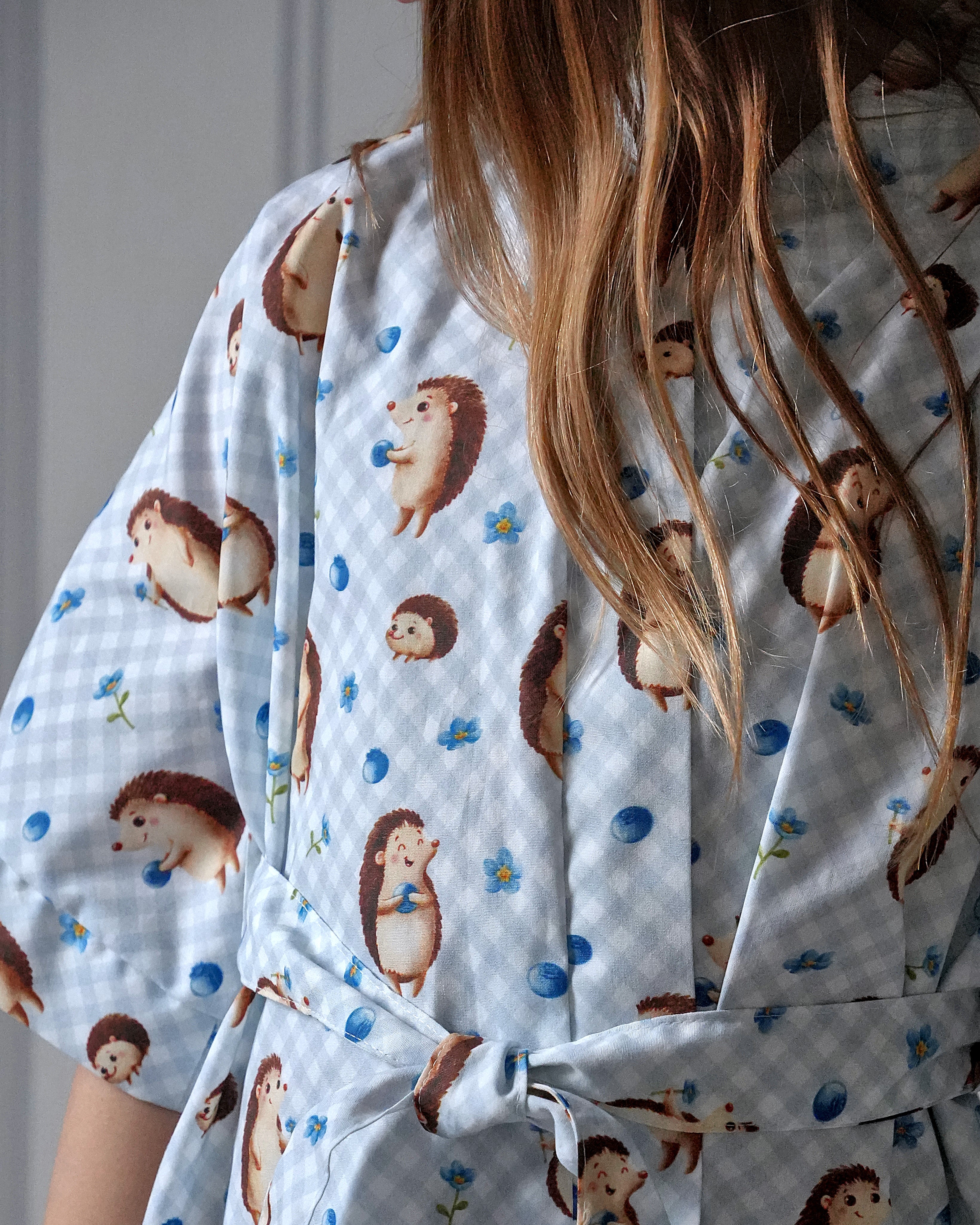 Bio Stoff - Igel Beerenliebe weiß