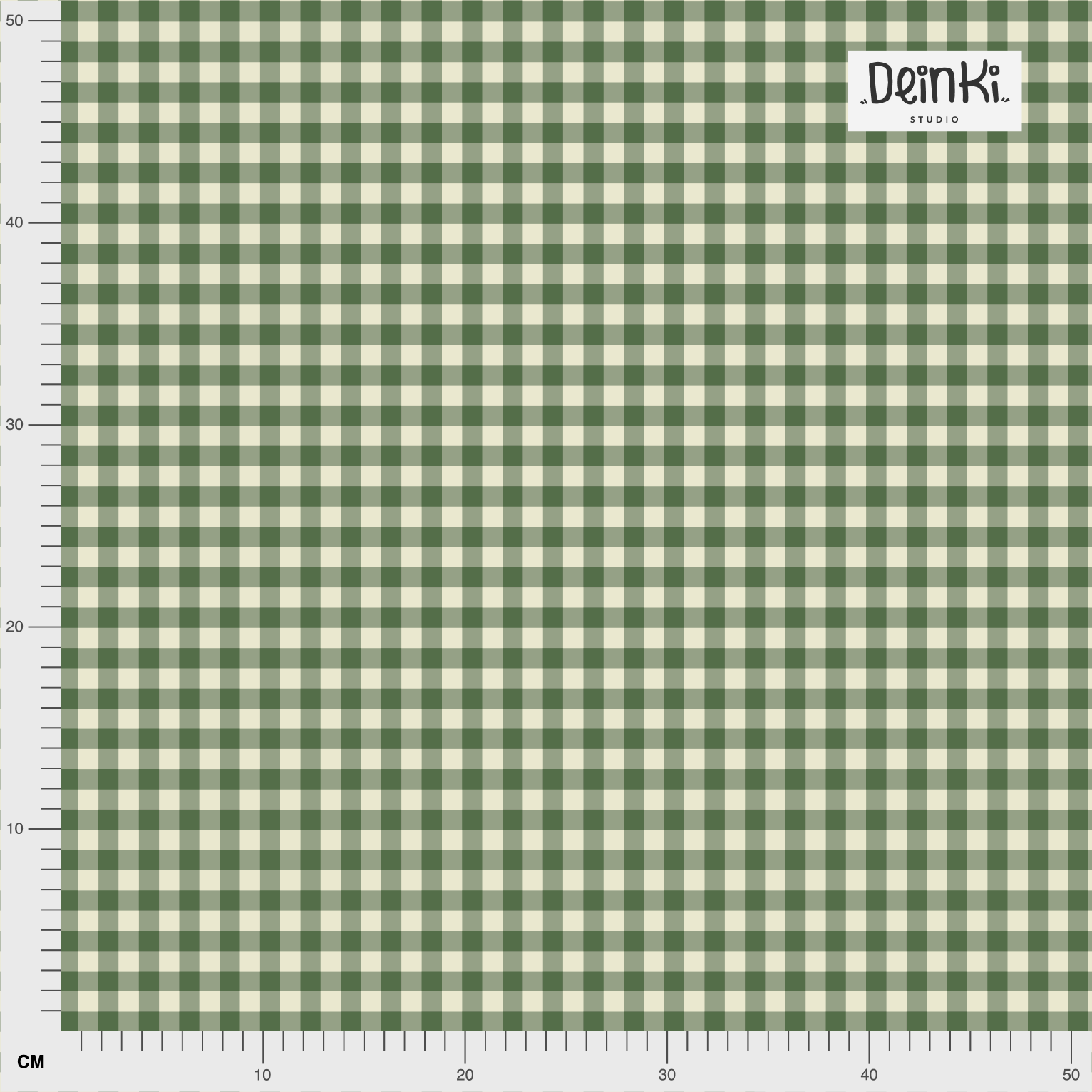 Organic fabric - Kleinkaros green