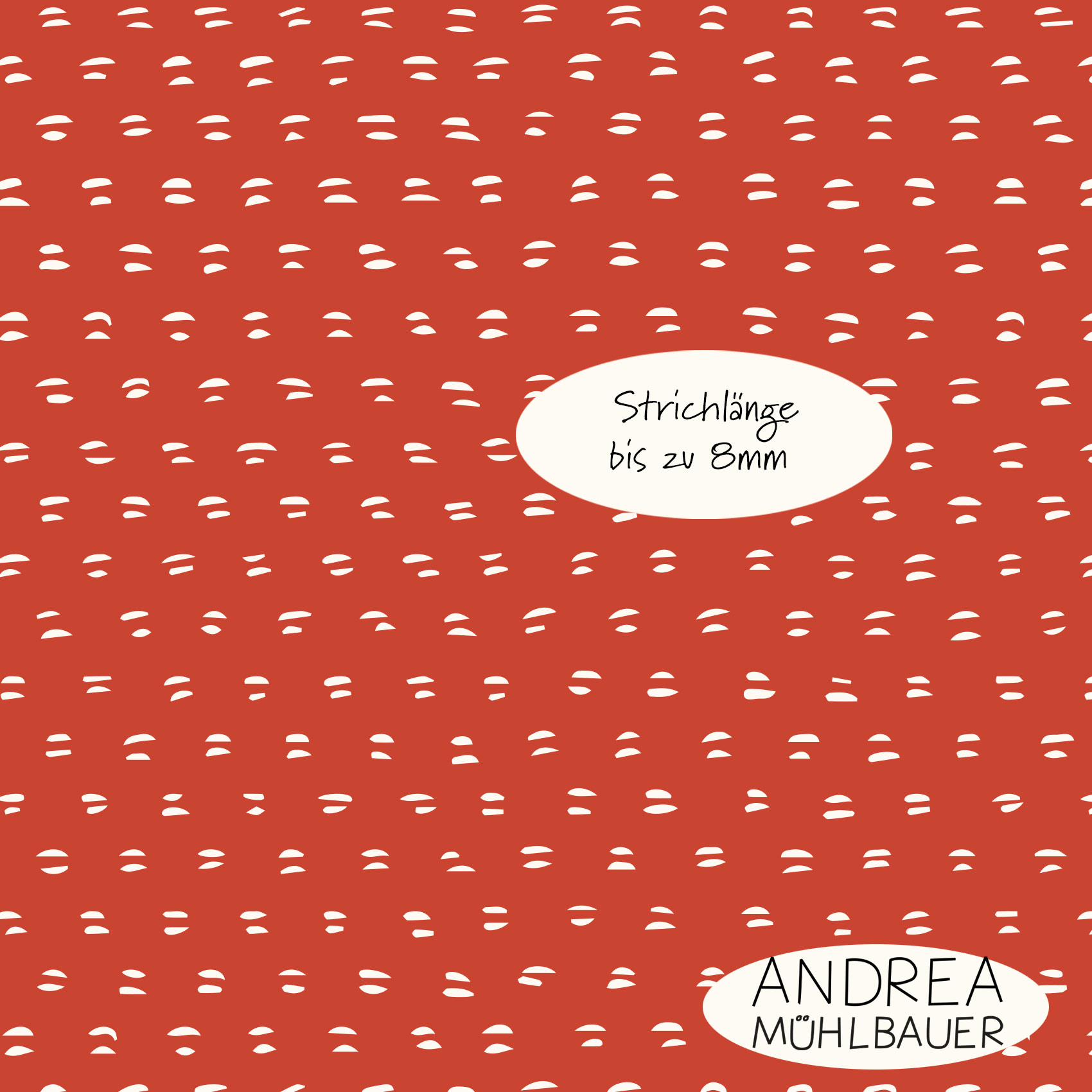 Bio Summersweat Stoff -White Marks on Red - AndreaMuehlbauer, rot, Streifen Breite 150 cm Bio Summersweat Stoff -White Marks on Red - AndreaMuehlbauer, rot, Streifen Breite 150 cm
