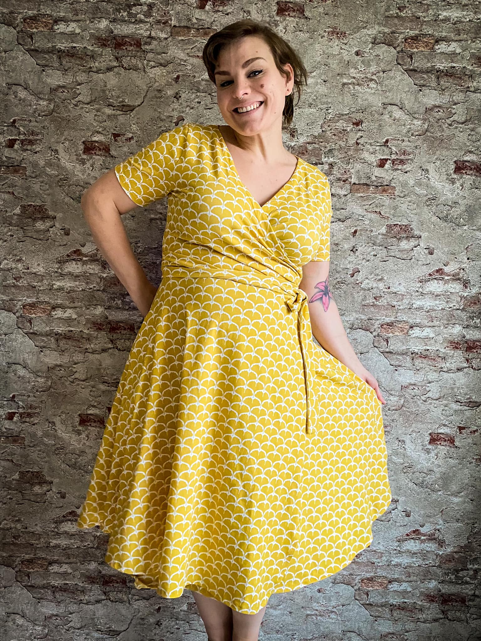 Bio Stoff  -  Ginko gelb