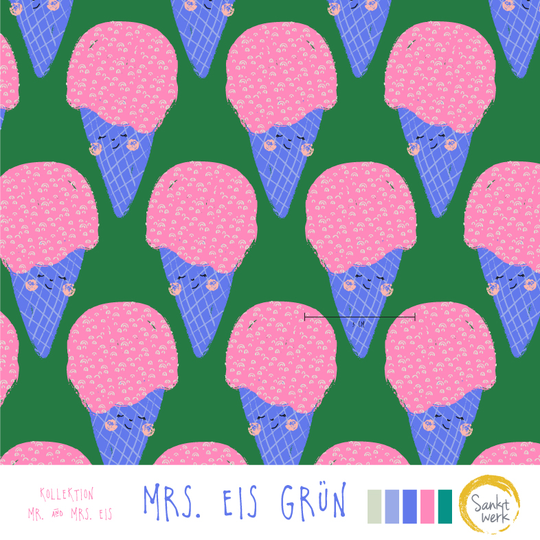Bio Stoff  -  Mrs. Eis  - Sanktwerk, Essen, Sommer, grün