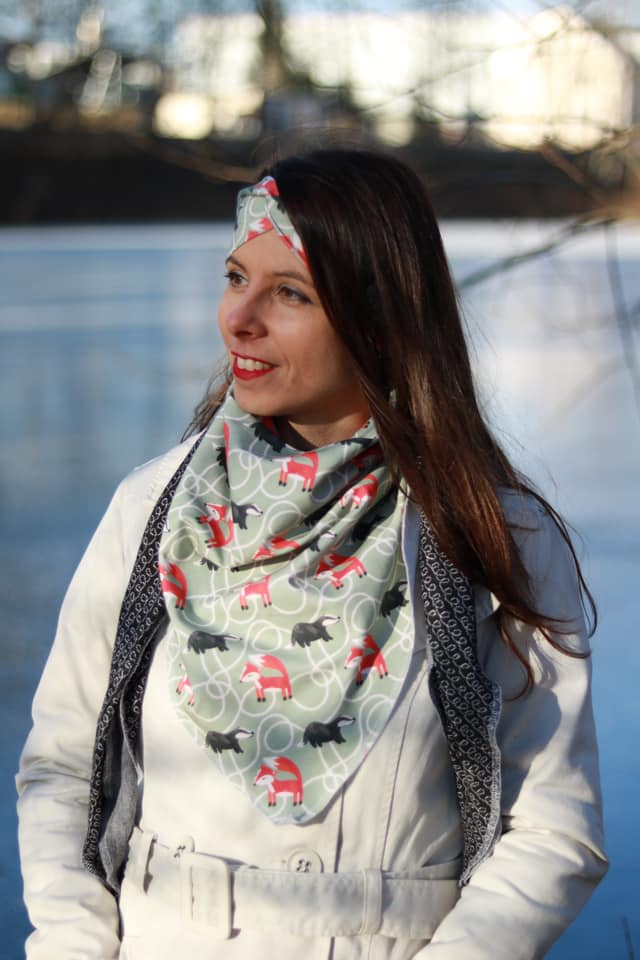 Organic fabric  -  Fuchs und Dachs green