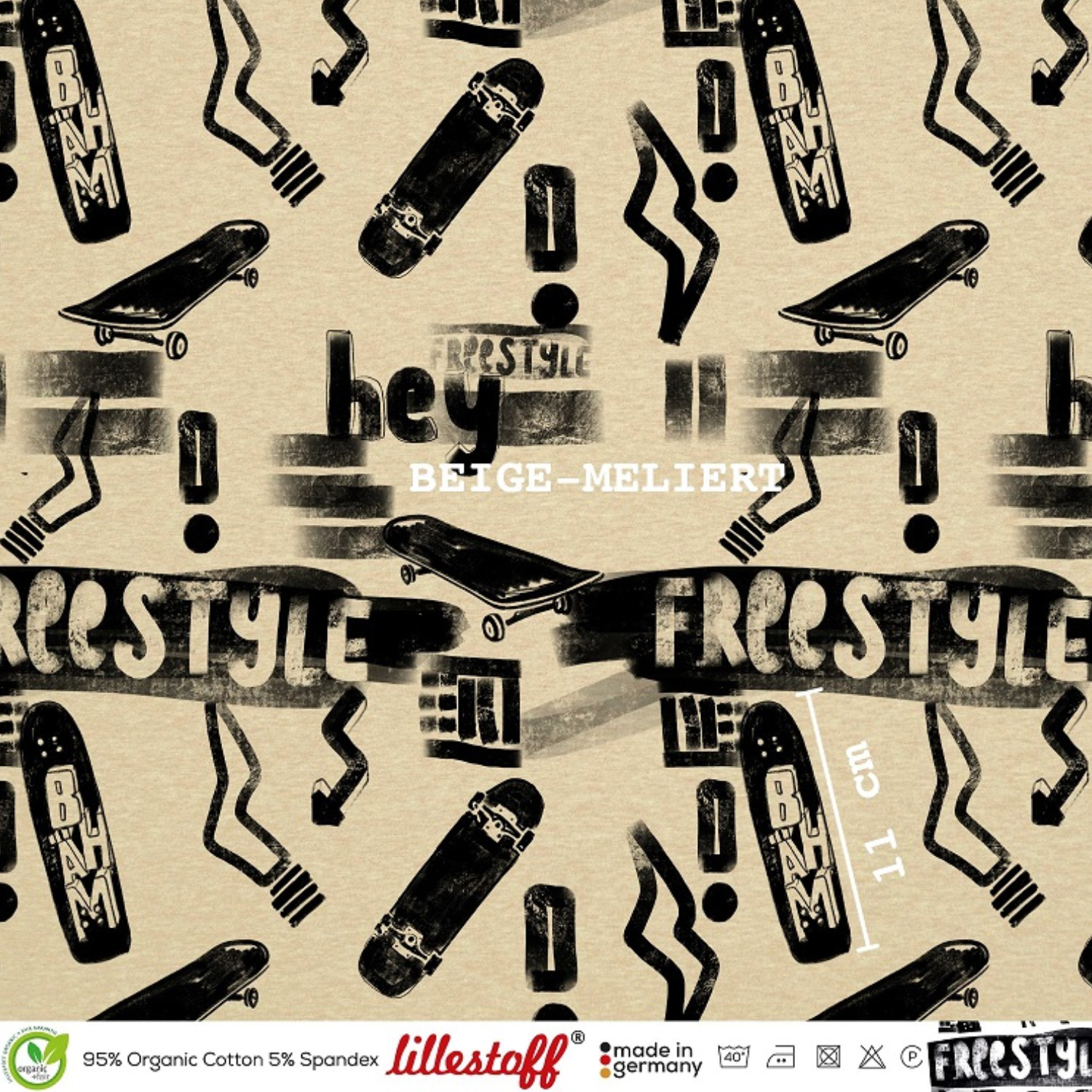 Organic fabric  -  Freestyle beige