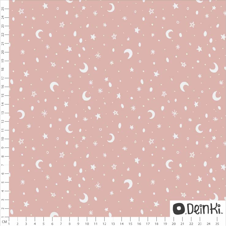 Mond und Sterne Rosa
