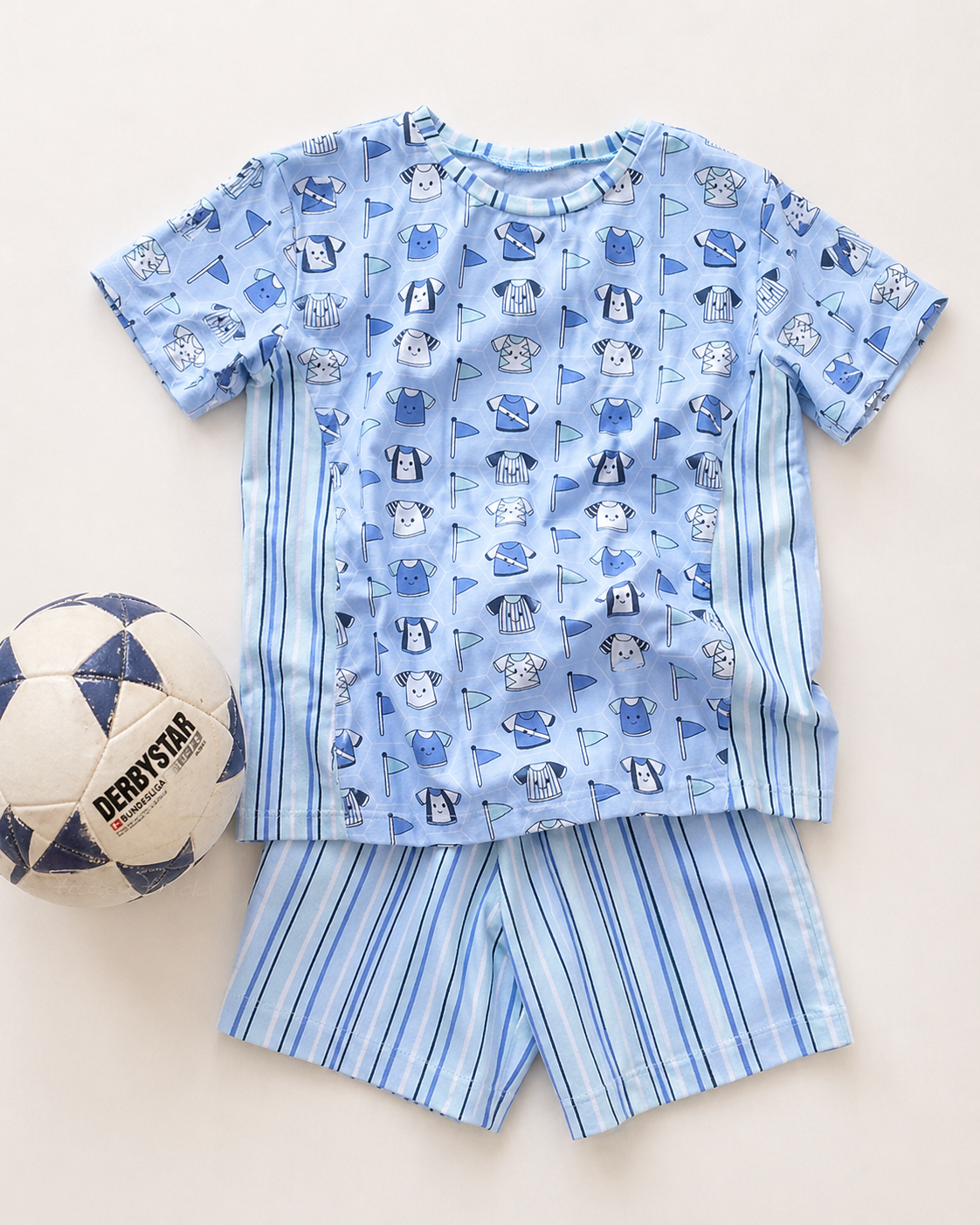 Bio Stoff - Cute Trikots blau