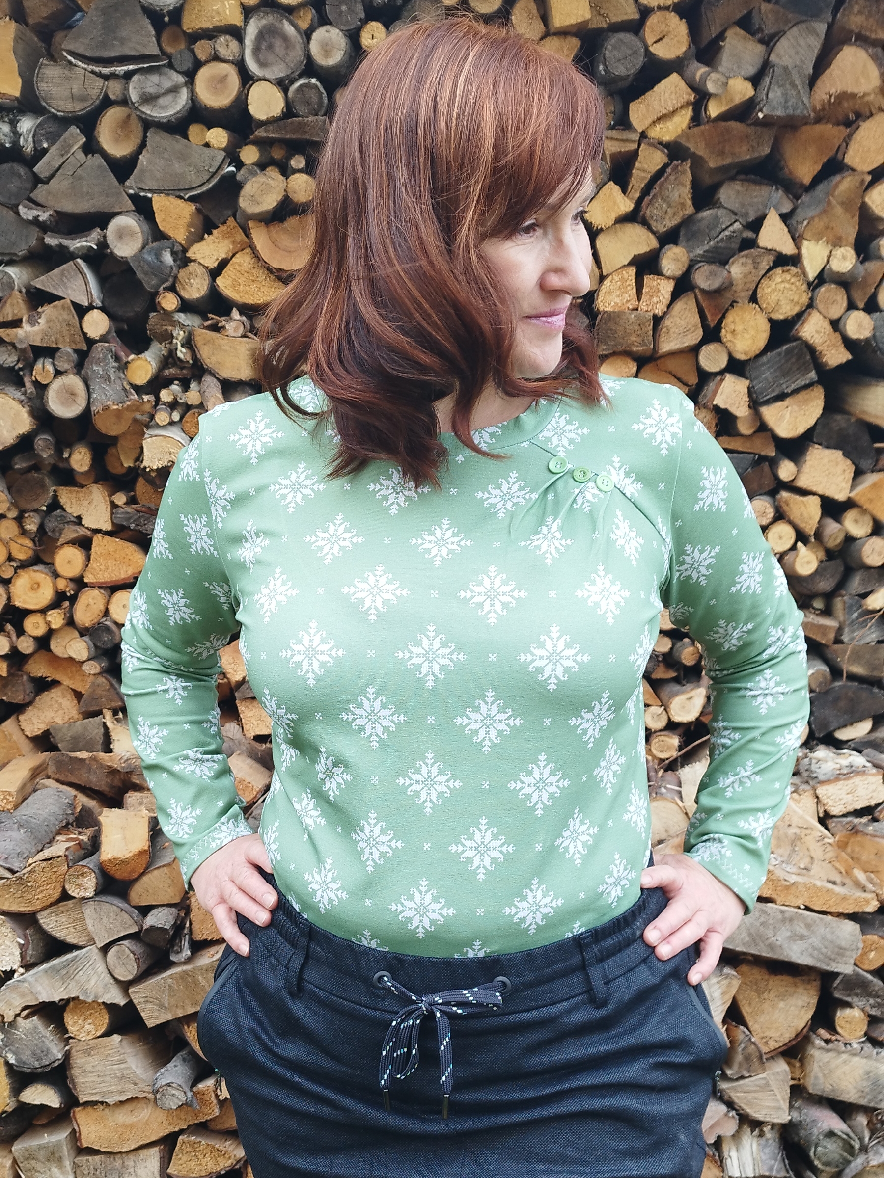 Bio Fabric - Kreuzstich light brown