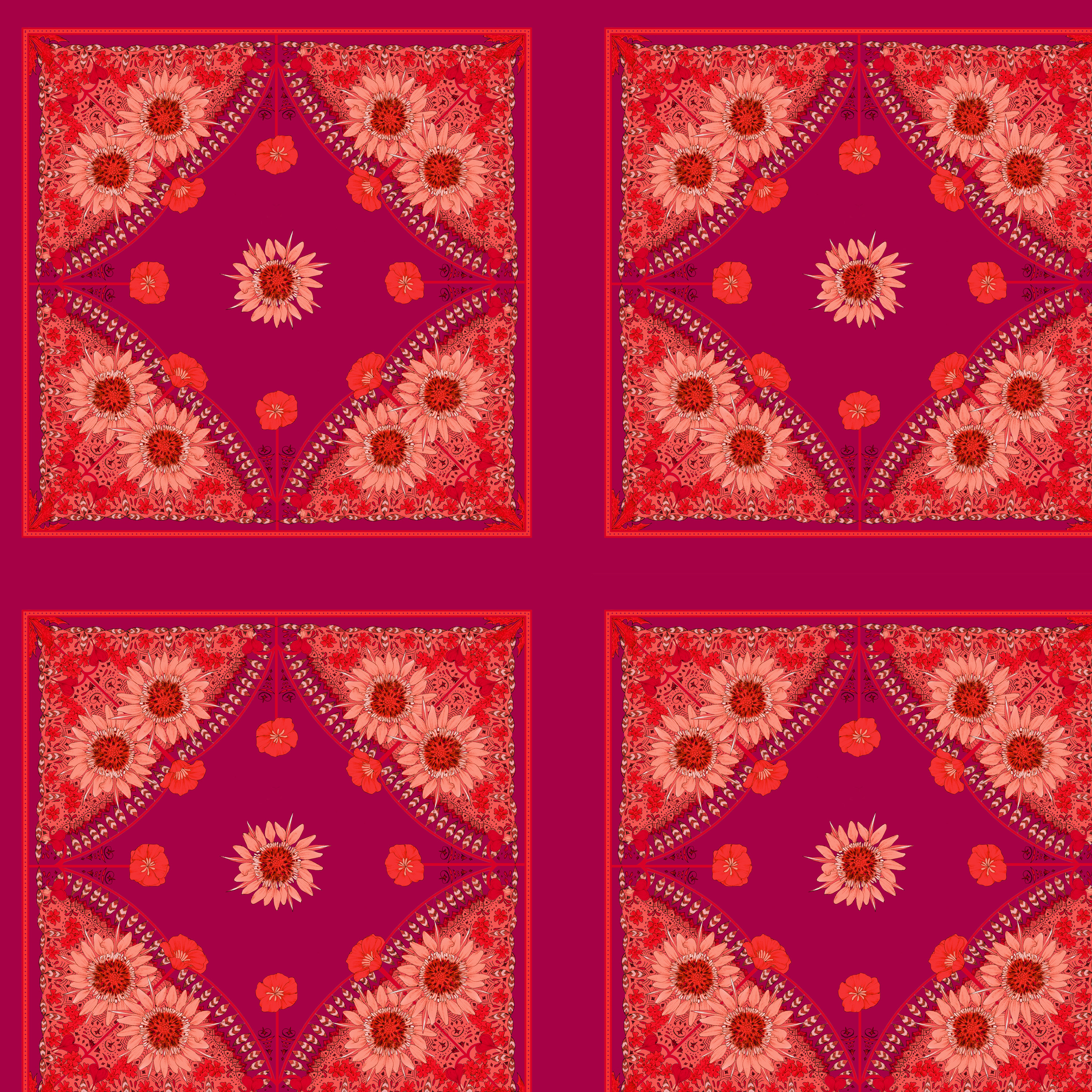 Bandana, magenta, Webware Bandana, magenta, Webware