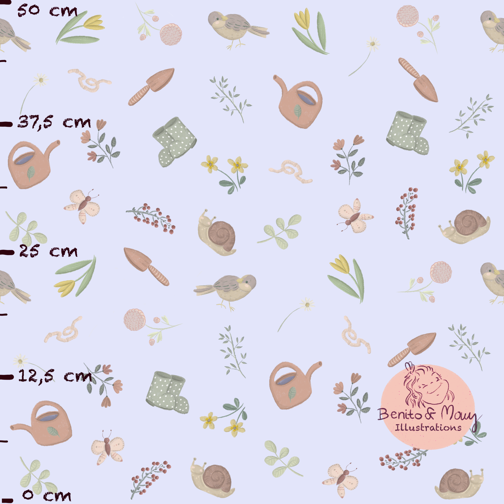 Bio Stoff  - Frühlingsgefühle flieder