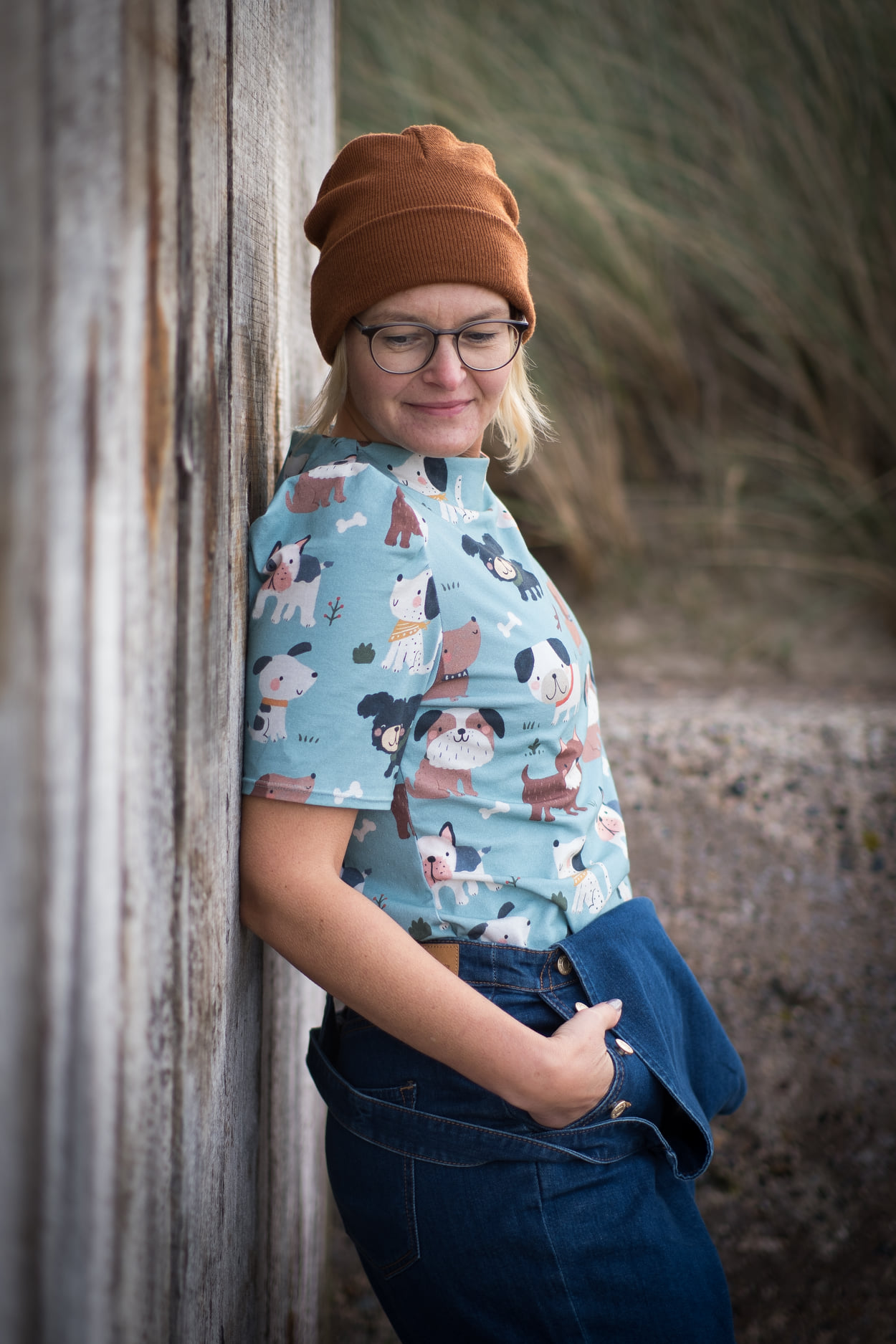 Organic fabric - Puppy Fun