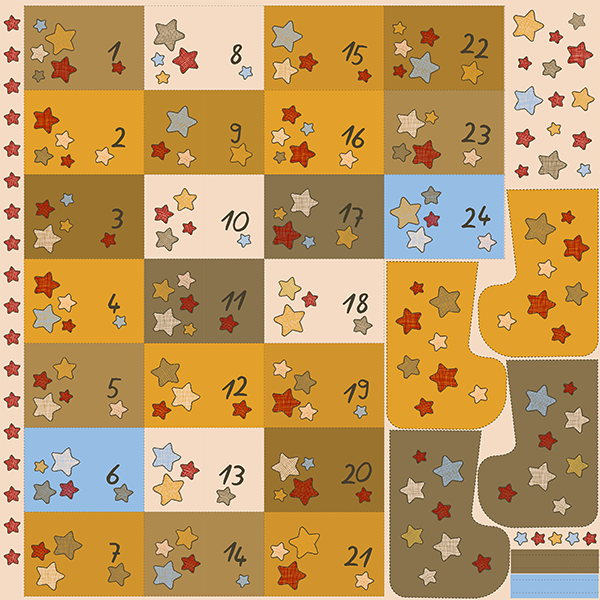 Bio Stoff  - Adventskalender Sterne