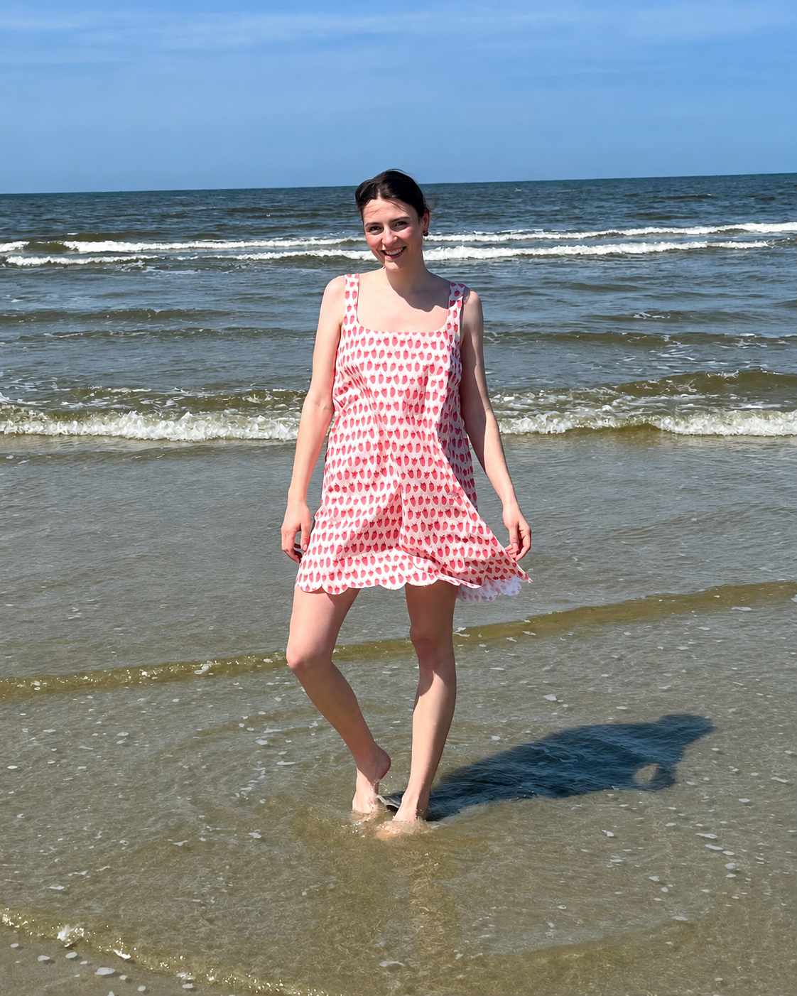 Organic fabric - Strawberry Love