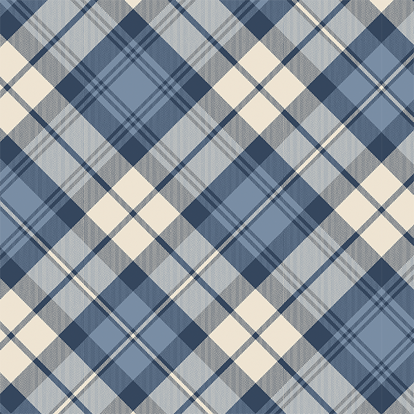Bio Stoff  - Cozy Denim Plaid blau - Alexandra Weise