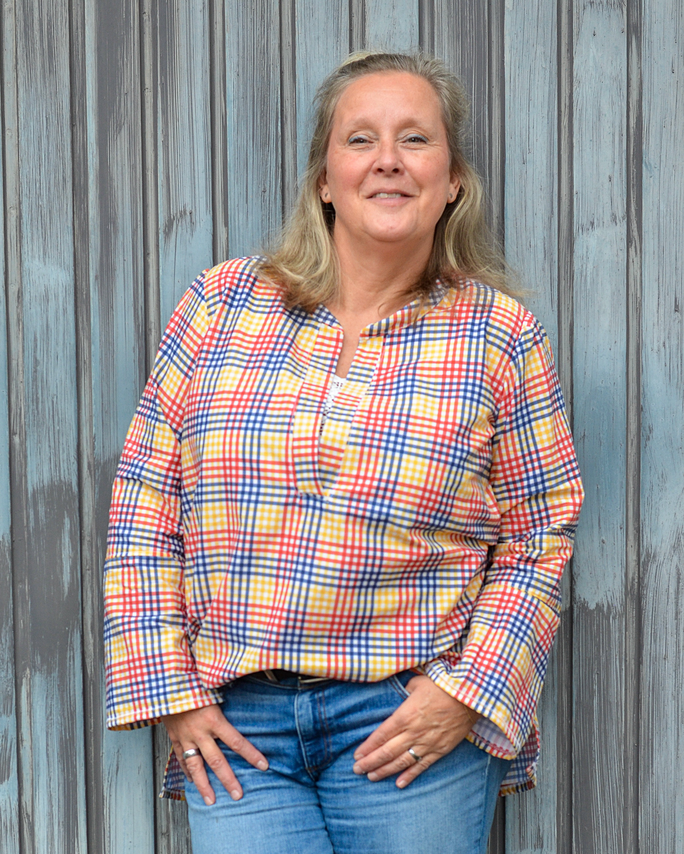 Bio Stoff  - Cozy Vichy Plaid blau - Alexandra Weise