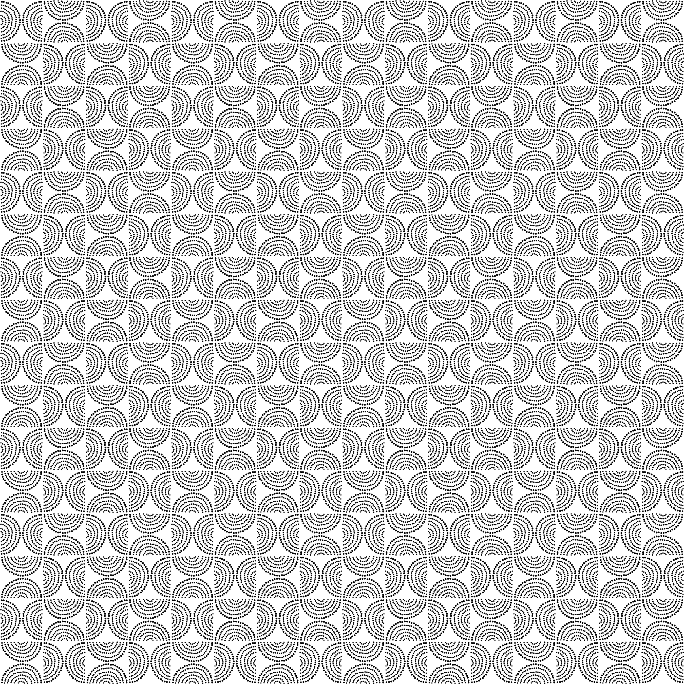 Organic Fabric - Small Black and White Arches by misspeppels in black and white