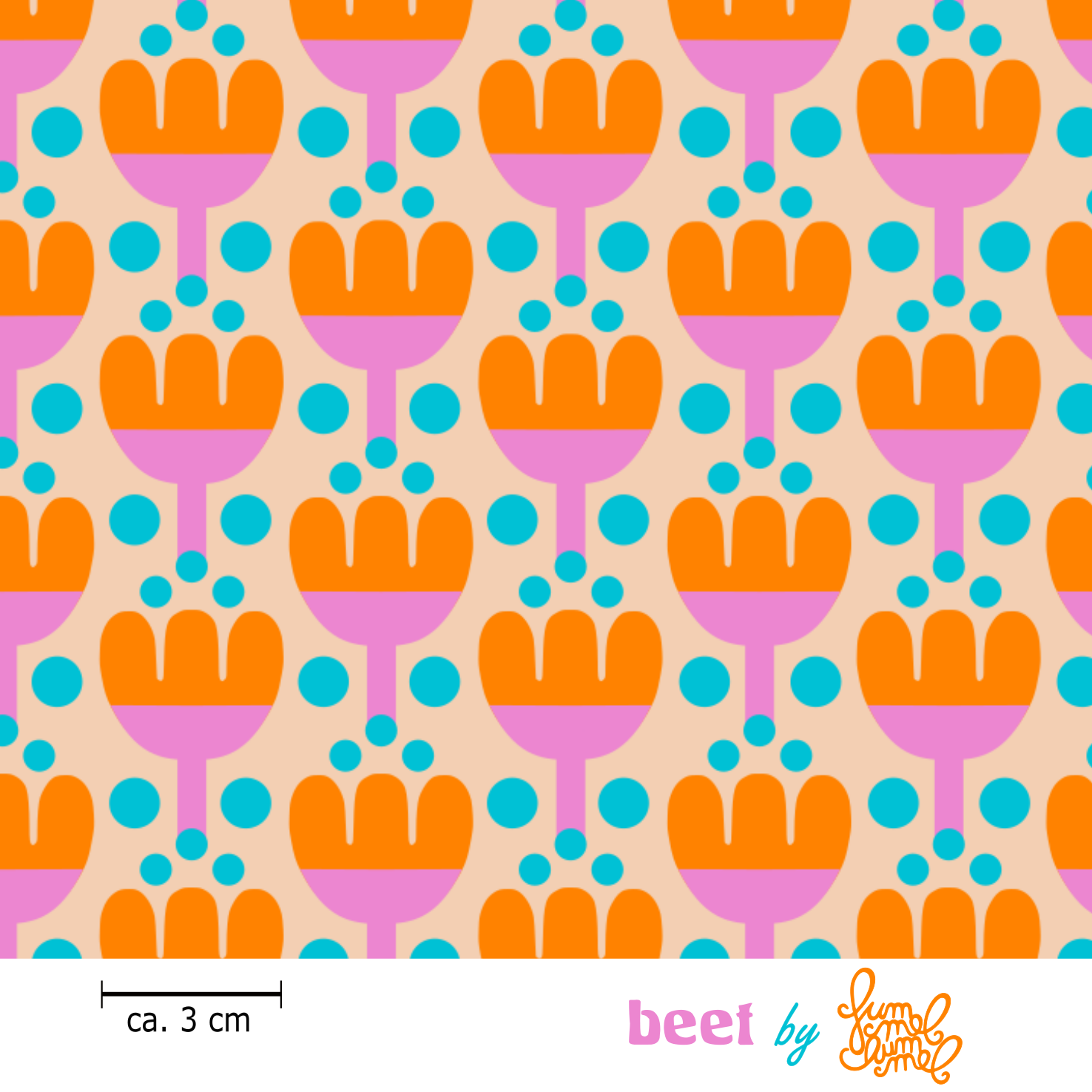 Bio Stoff - Beet Beige von Fummelhummel in beige