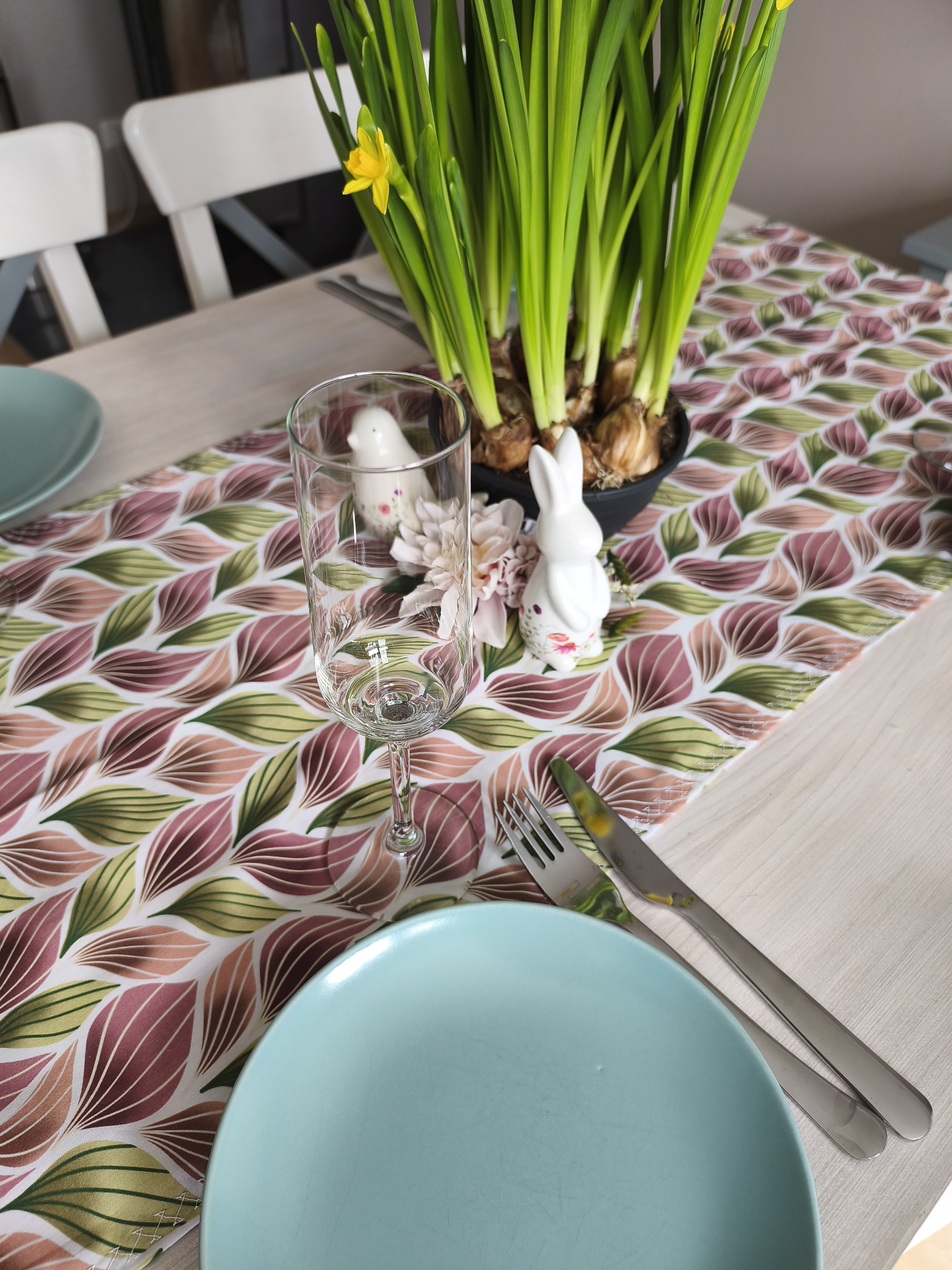 Bio Stoff  - Blätter Rankenzopf grün