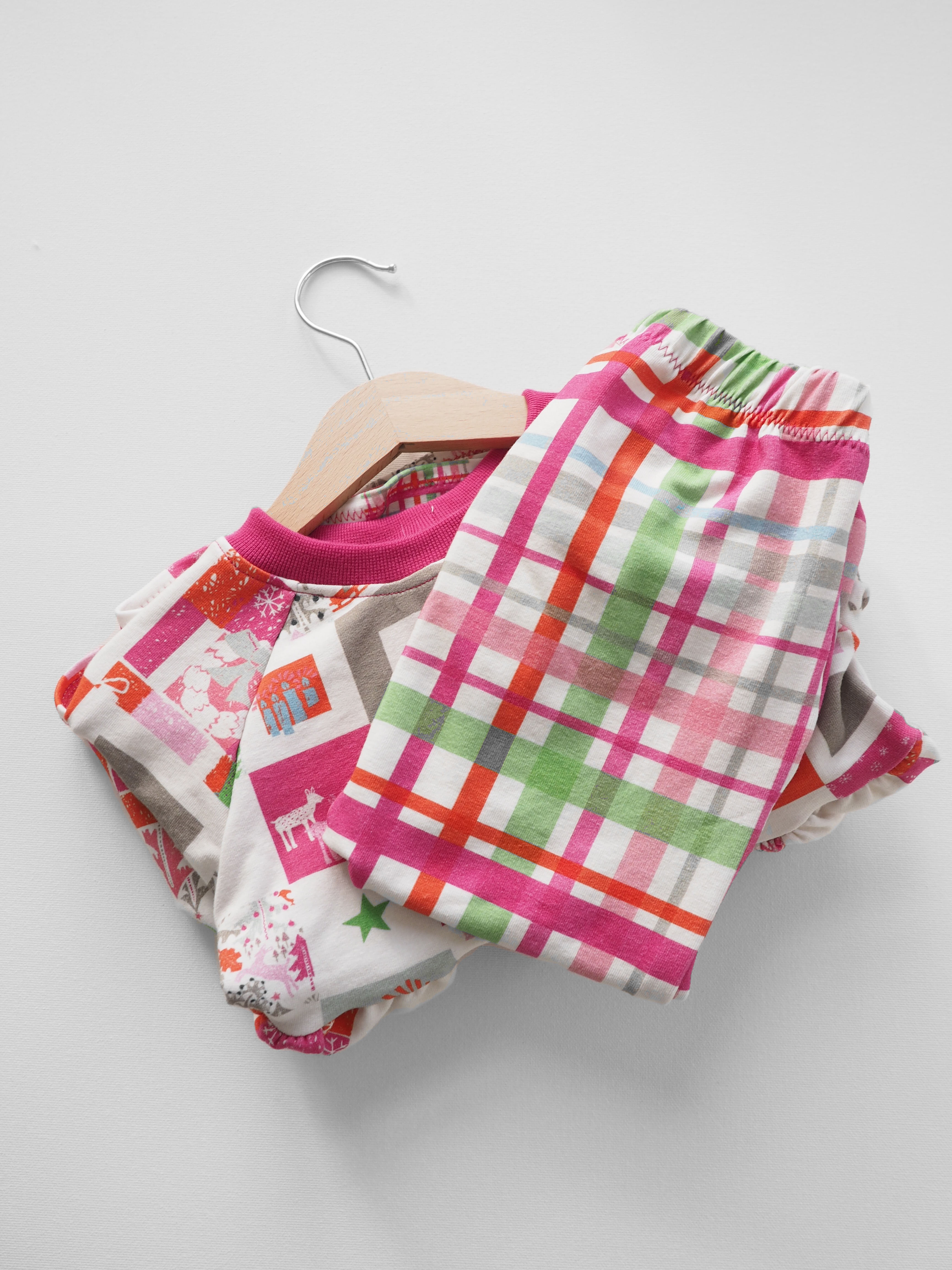 Bio Stoff - Colorful Christmas Tartan 