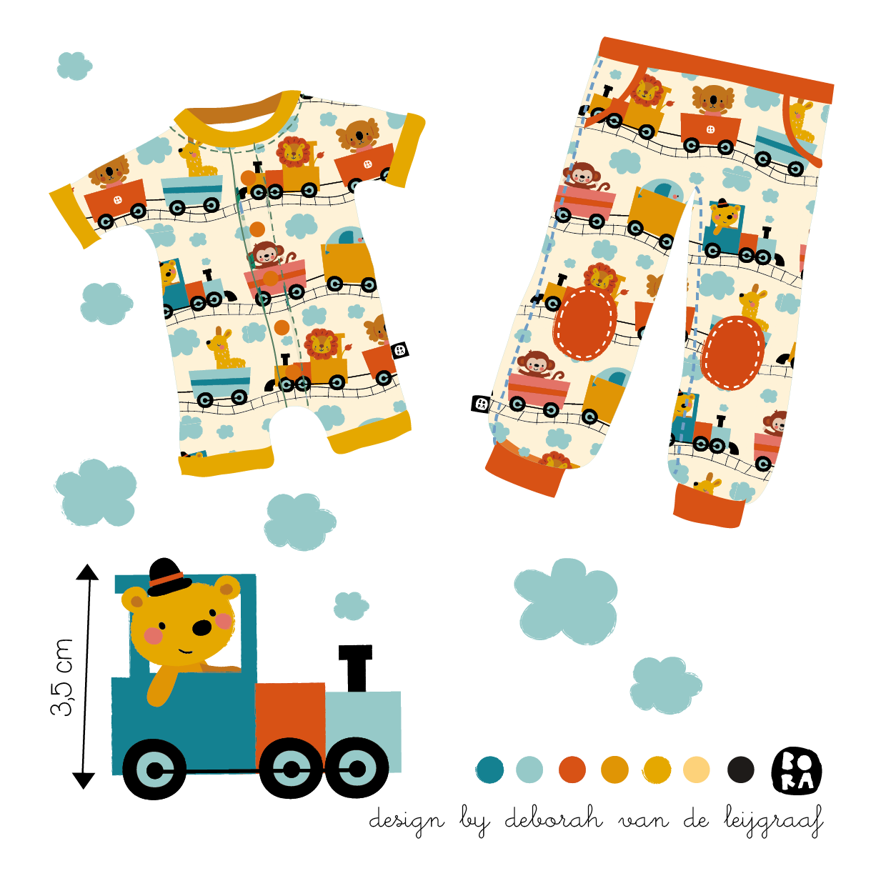 Bio Webware Stoff - Hop On The Train - Bora, Tiere, creme, Fahrzeuge, 100% Bio-Baumwolle Bio Webware Stoff - Hop On The Train - Bora, Tiere, creme, Fahrzeuge, 100% Bio-Baumwolle