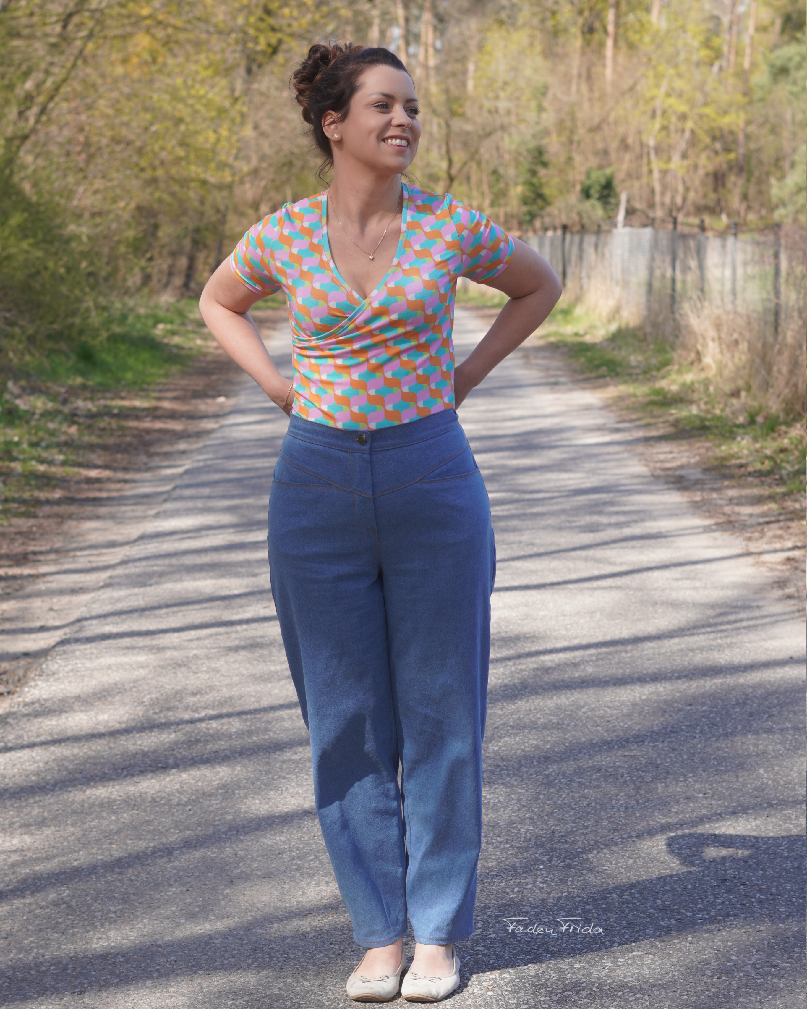 Organic fabric  - DingDong orange