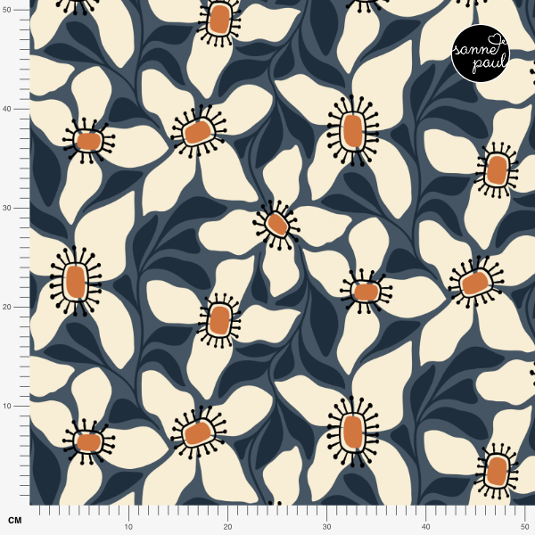 Organic fabric  -  Wohlfühlwinter Corolla - Sanne Paul