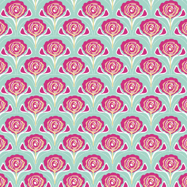 Bio Stoff - Rosa petrol, pink, klein - misspeppels