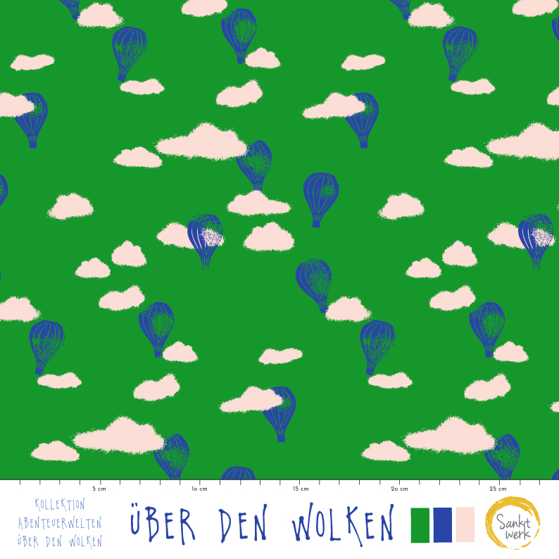 Bio Stoff - Über Den Wolken von Sanktwerk in grün