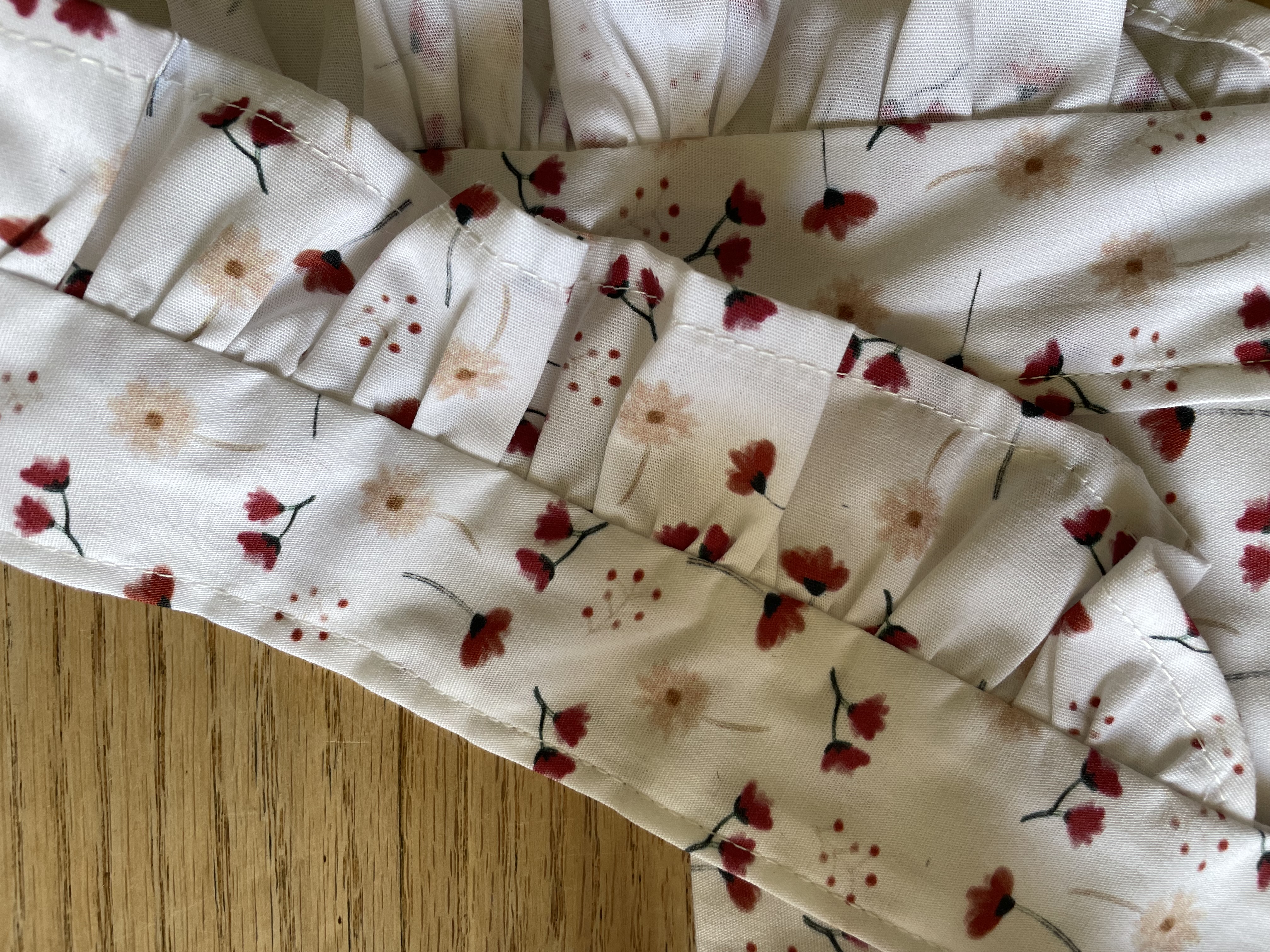 Bio Stoff  -  Rote Blumen 