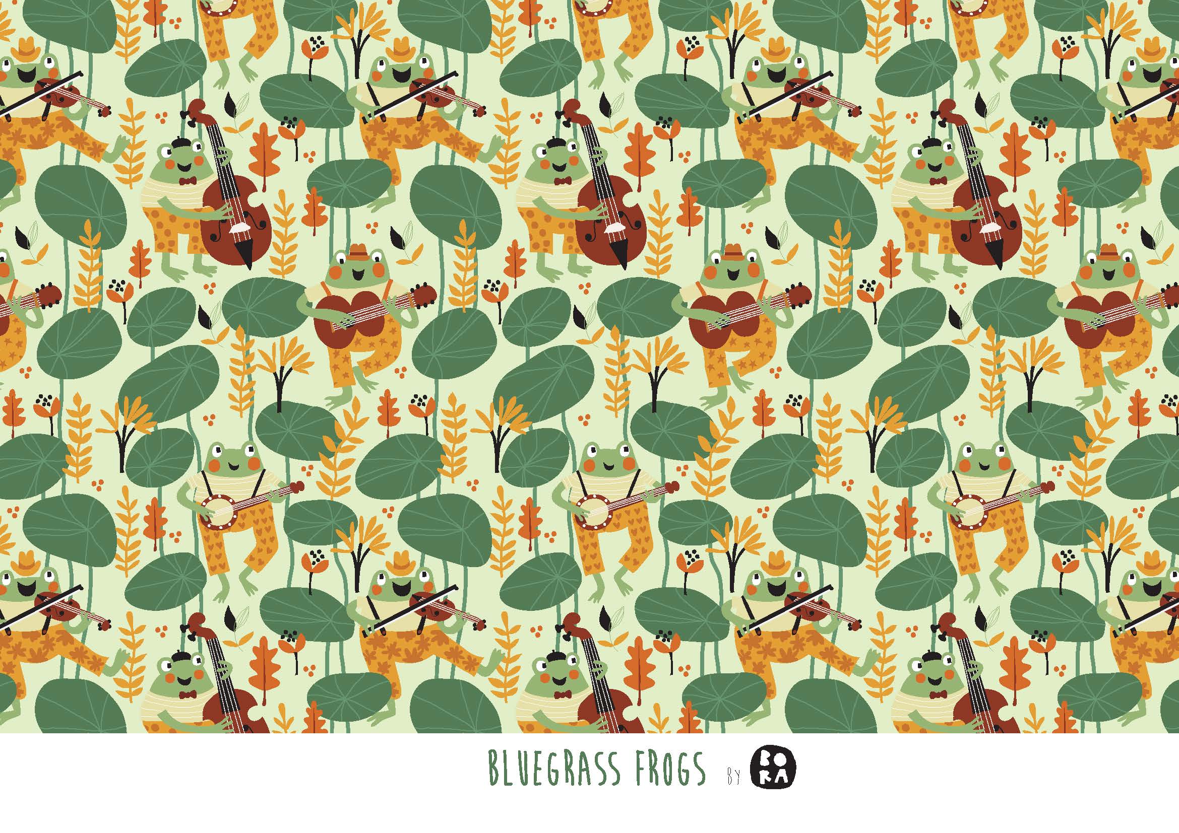 Bluegrass Frogs Cotton SW10337 WW bluegrass-frogs-cotton-sw10337-ww