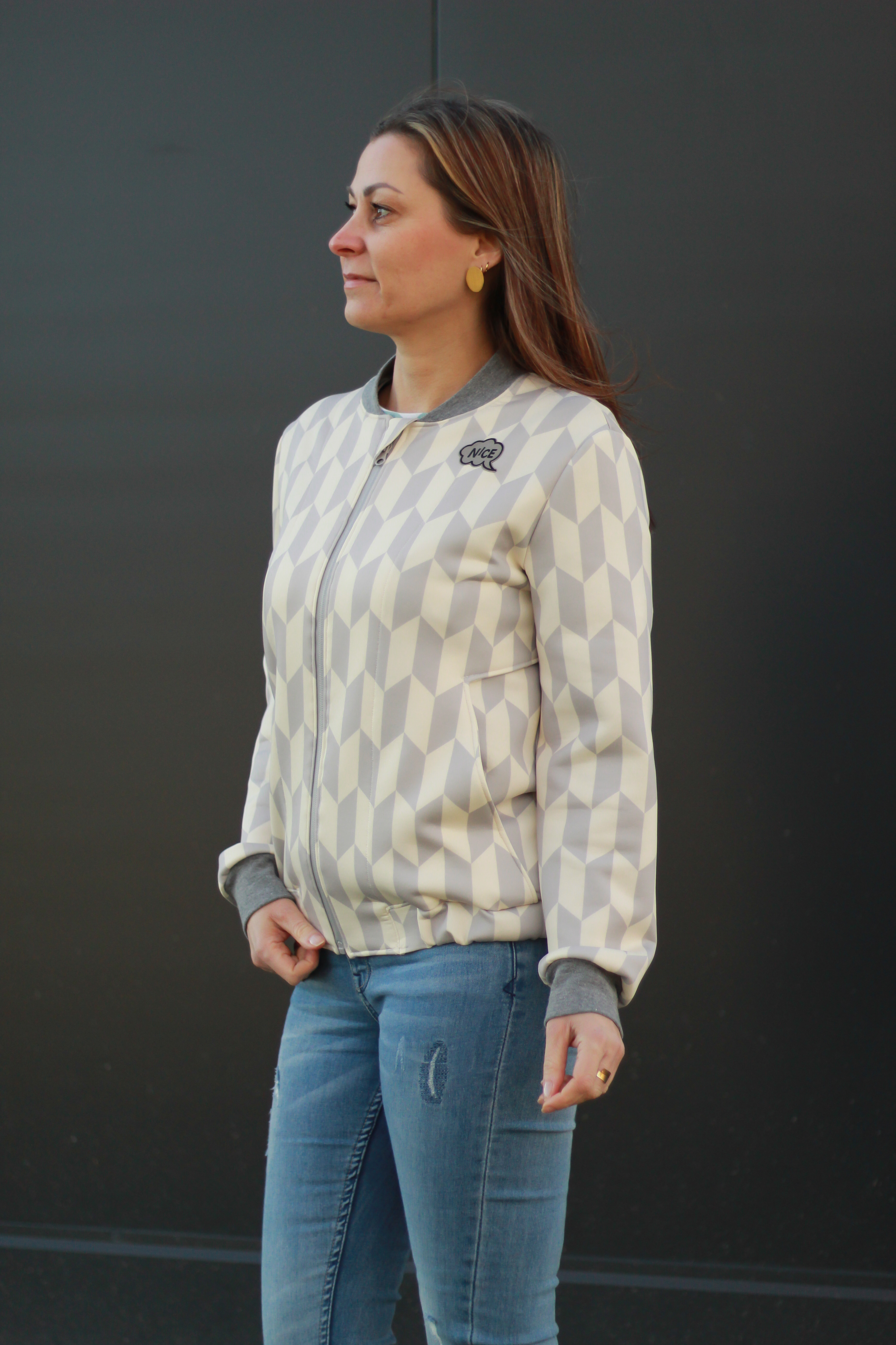 Bio Stoff - Geometric Evergreen Sorted Rhombus mint