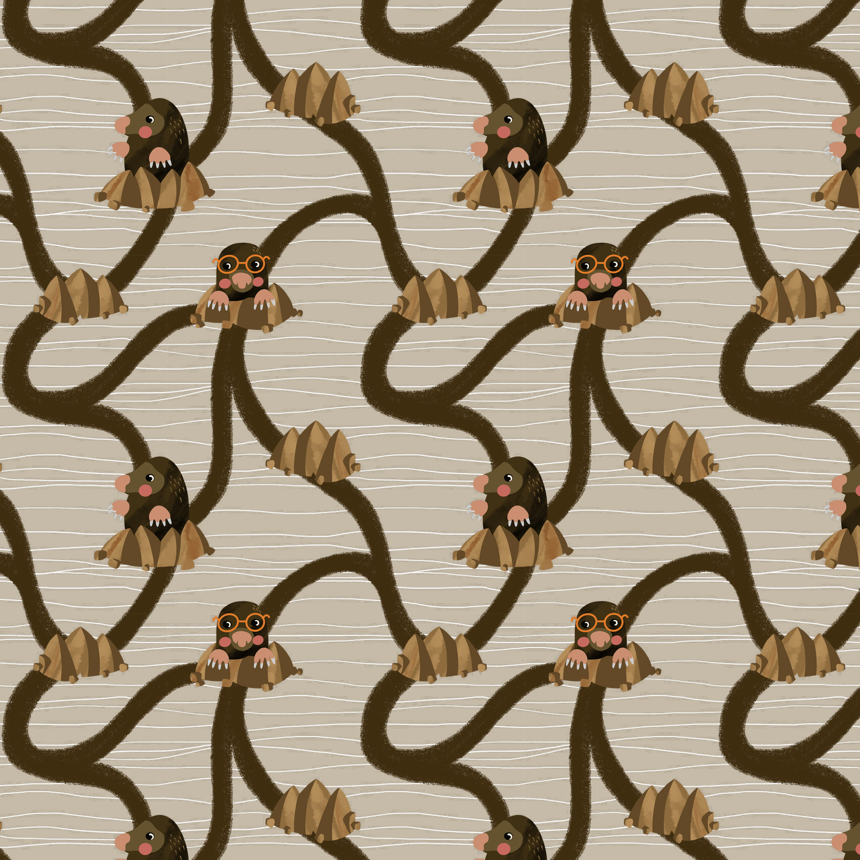 Organic fabric  -  Maulwurfsbau