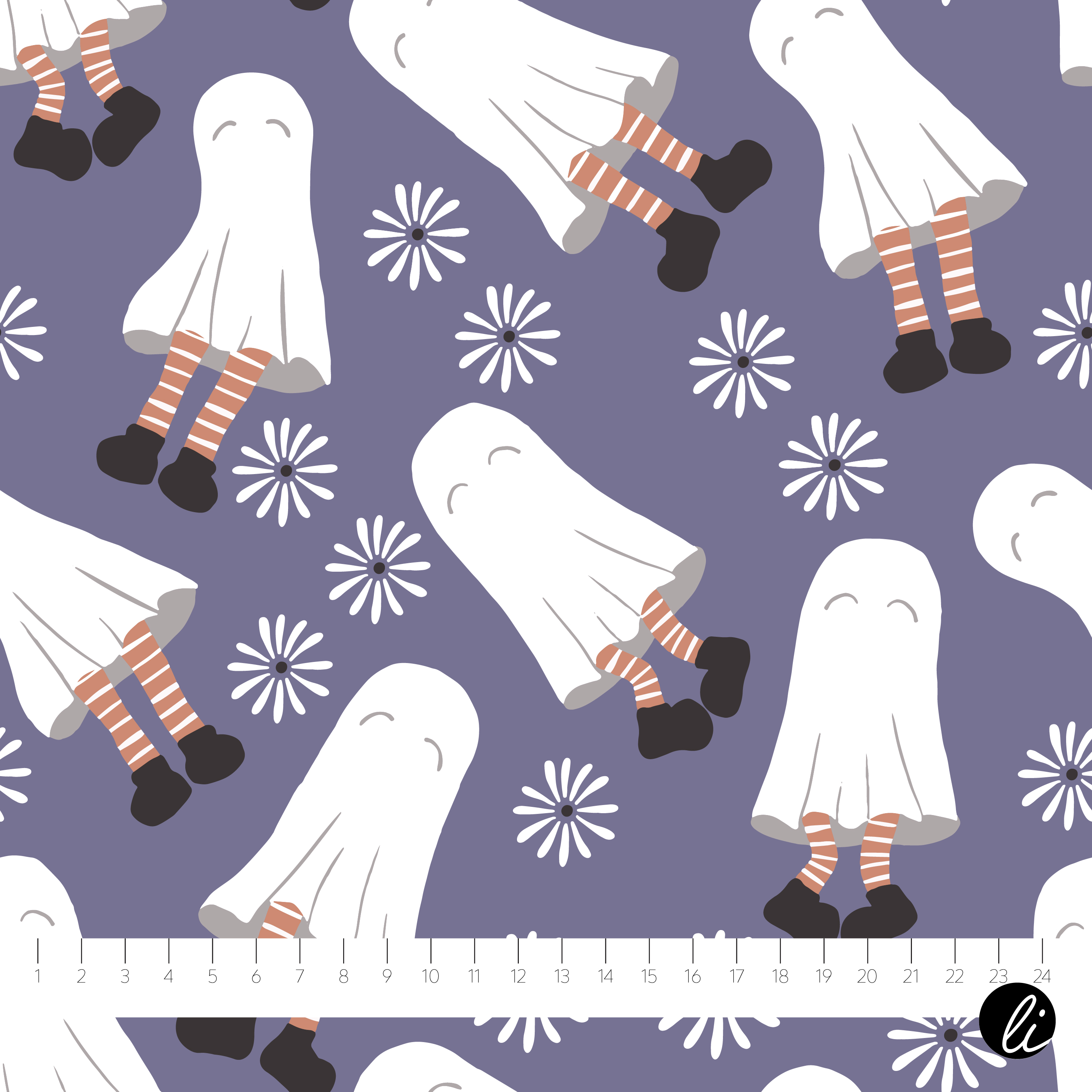 Bio Webware Stoff - Spuk und Schabernack Geist - AndreaLiesert, Halloween, lila, 100% Bio-Baumwolle Bio Webware Stoff - Spuk und Schabernack Geist - AndreaLiesert, Halloween, lila, 100% Bio-Baumwolle