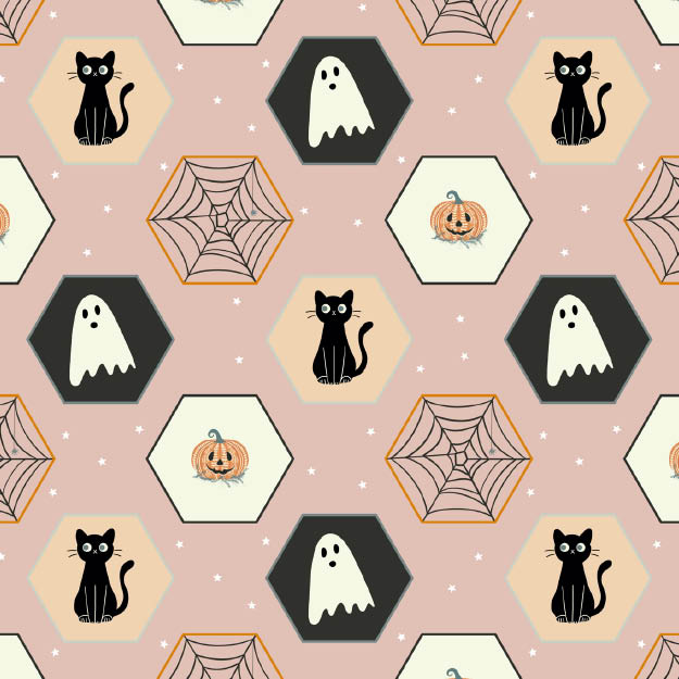 Bio Stoff - Halloween rosa - misspeppels