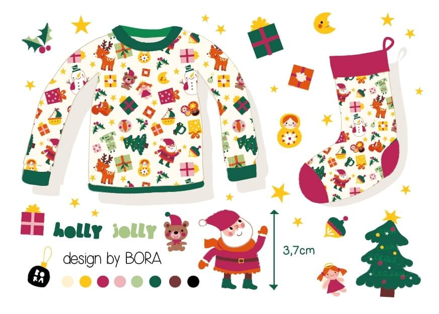 Bio Webware Stoff - Holly Jolly - Bora, creme, Fahrzeuge, 100% Bio-Baumwolle Bio Webware Stoff - Holly Jolly - Bora, creme, Fahrzeuge, 100% Bio-Baumwolle