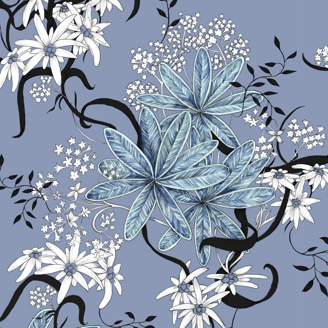 Alpenblume Blau, Webware Alpenblume Blau, Webware