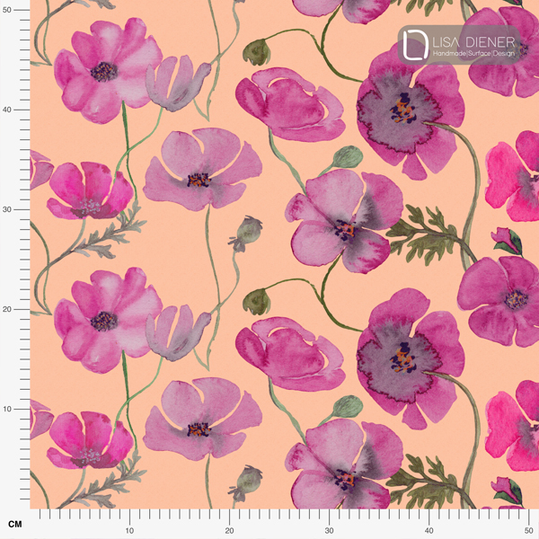 Organic fabric -  Mohna pink