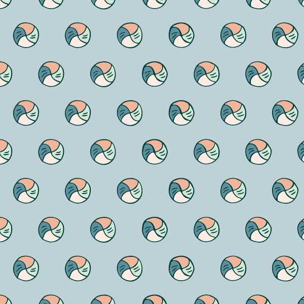 Organic fabric  - Nordic Breeze Wasserbälle blue
