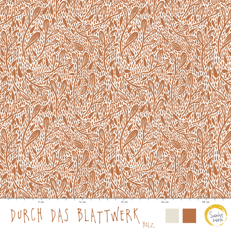 Bio Stoff - Durch Das Blattwerk Holz von Sanktwerk in braun