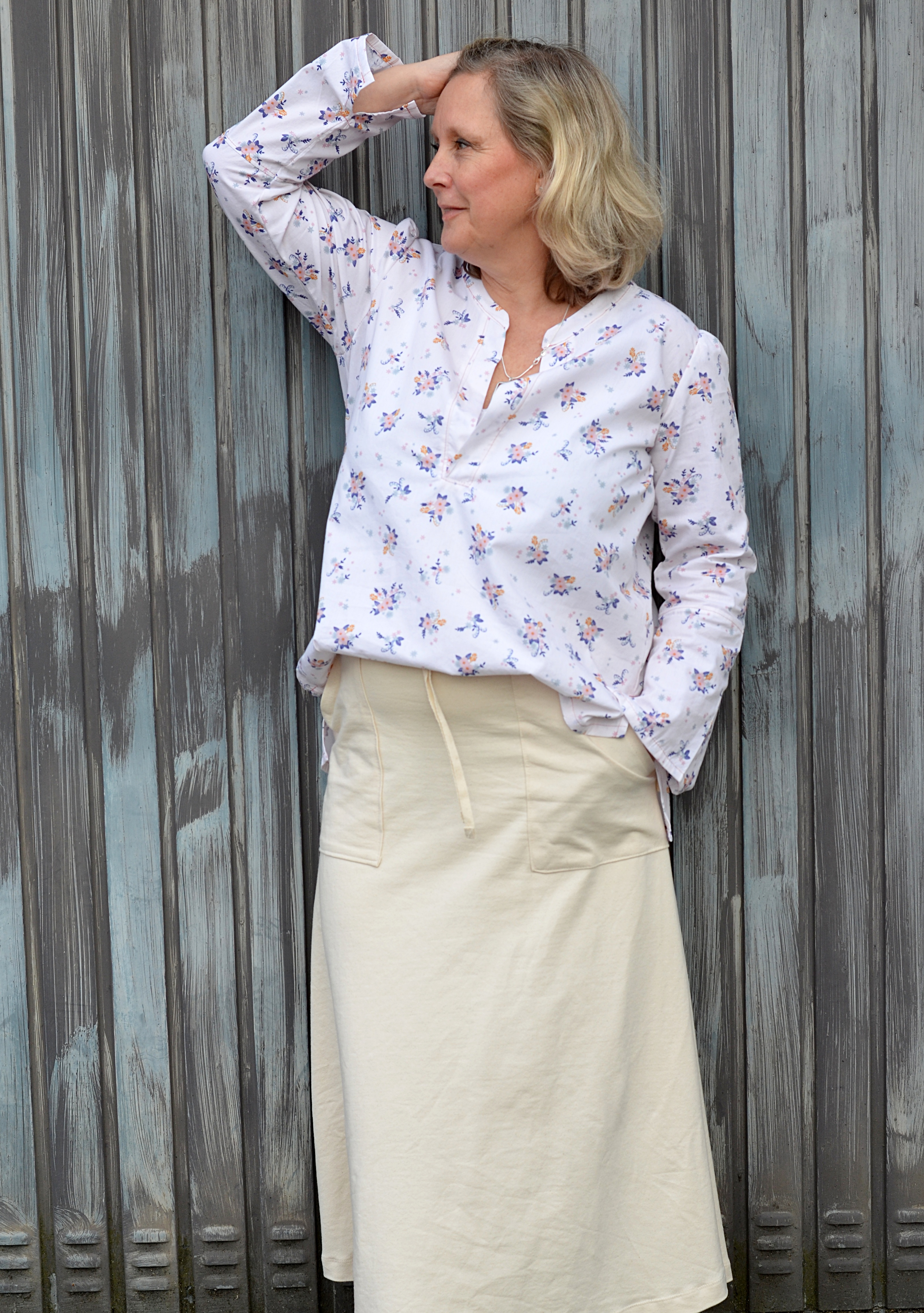 Bio Stoff  - Frühlingspoesie creme