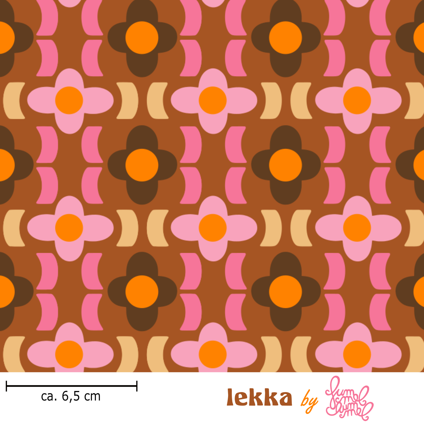 Organic Fabric - Lekka Brown by Fummelhummel in brown